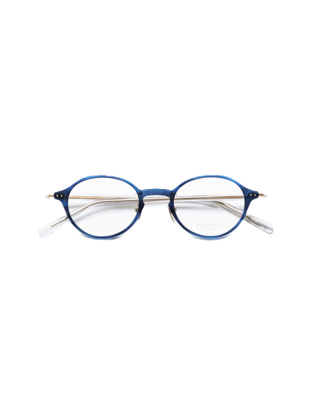 Shop Masunaga Gms 830 - Blue Navy Glasses