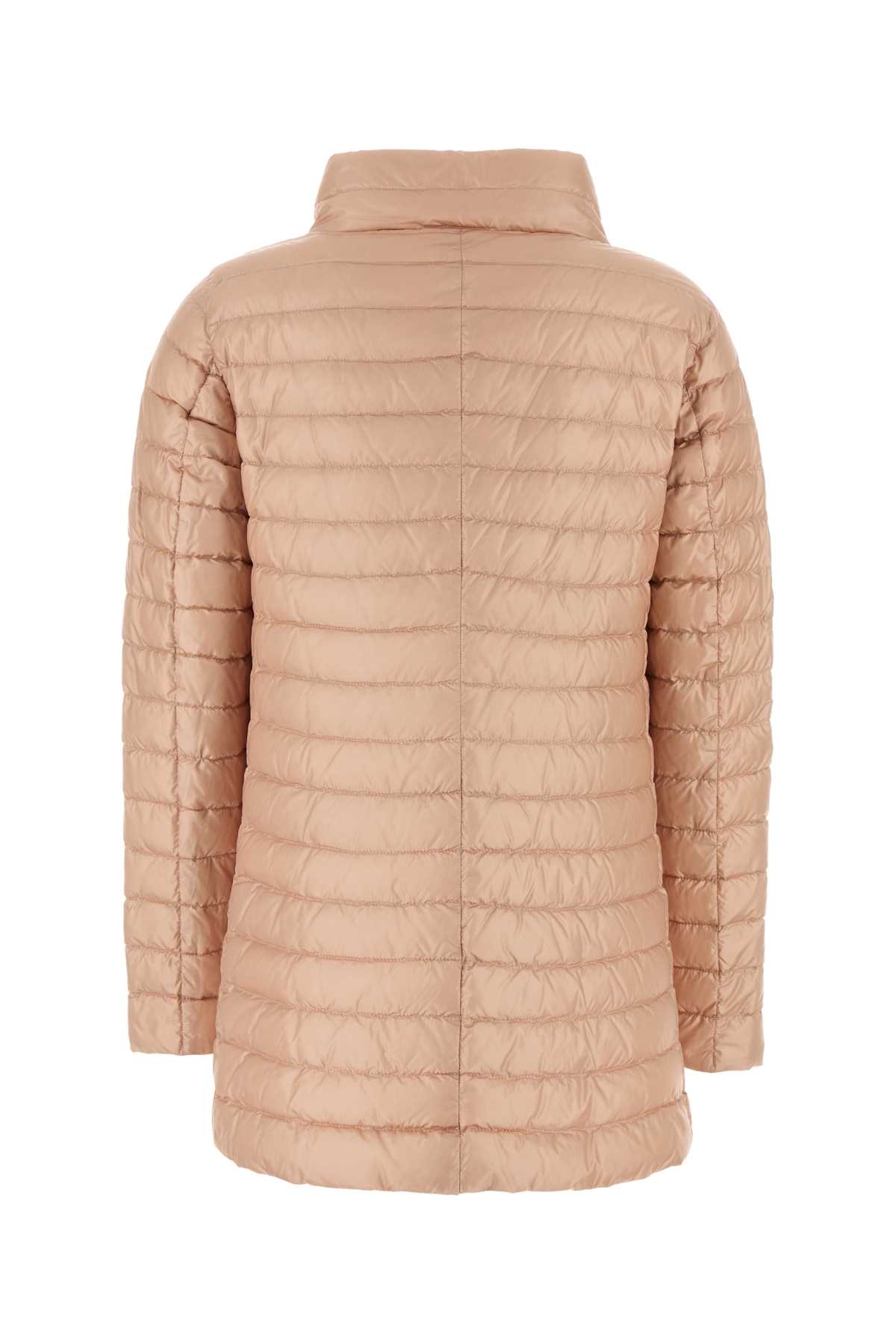 Herno "amelia" Quilted Down Jacket With Crater Collar In Bicolre
