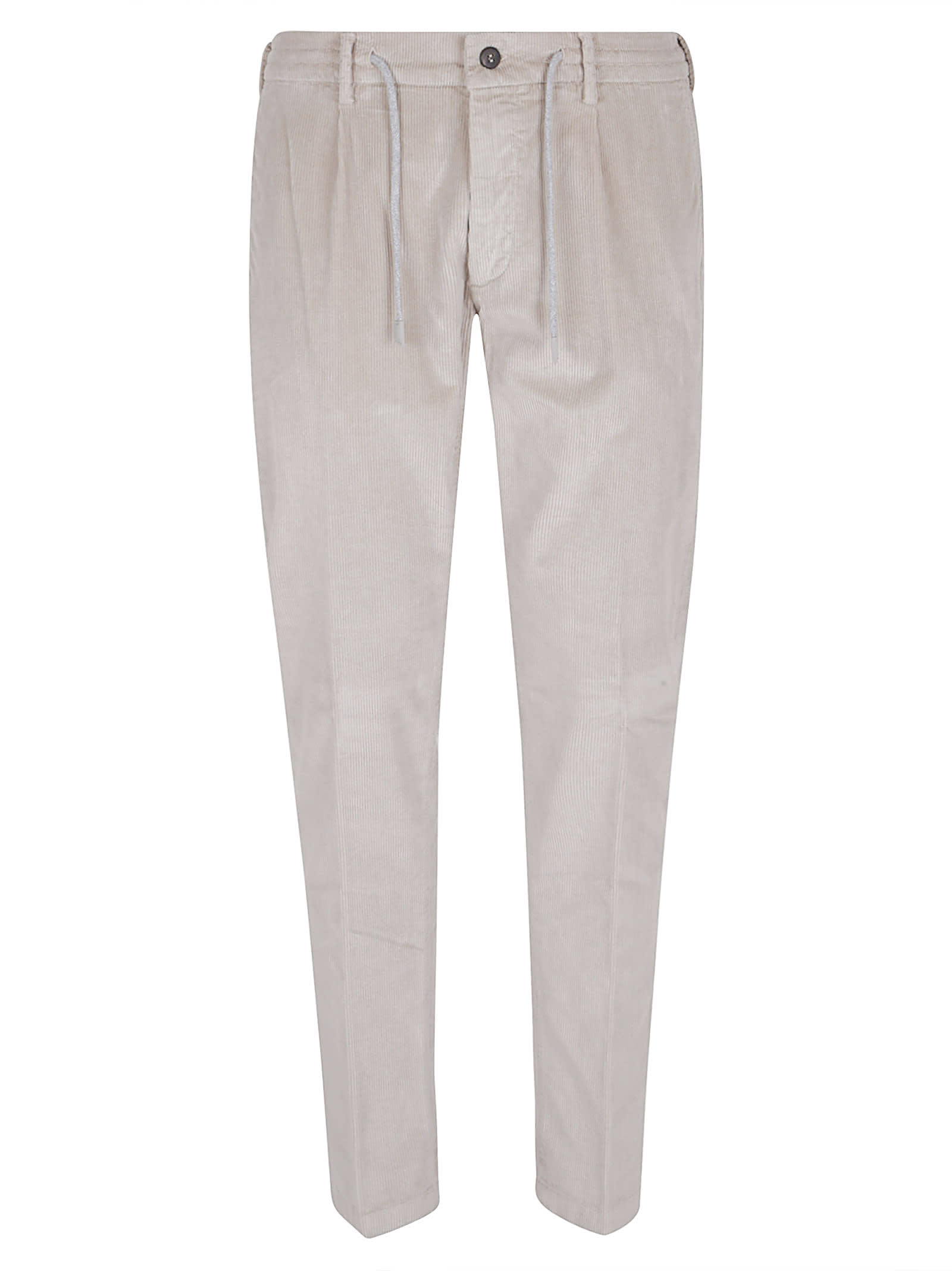 Eleventy Trousers With Drawstring Waist And Pockets In Gray