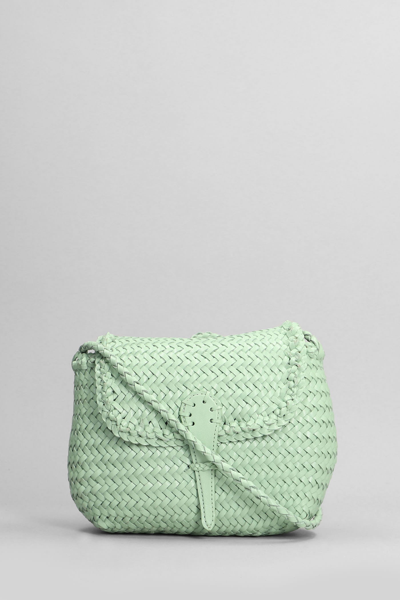 Mini City Shoulder Bag In Green Leather