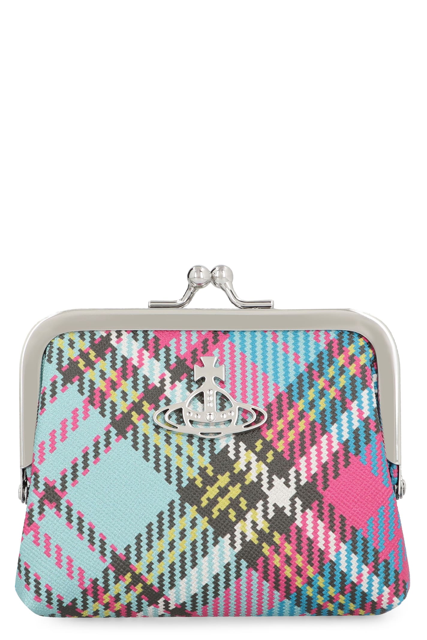 Vivienne Westwood Eco-leather Coin Purse In Multicolor