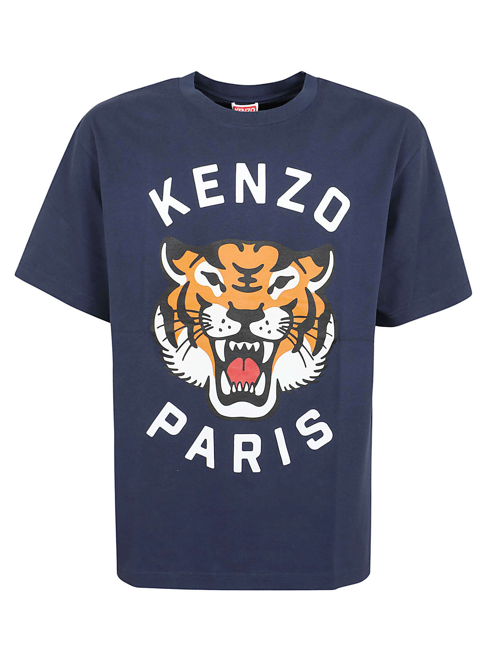 Shop Kenzo Lucky Tiger Oversize T-shirt In Midnight Blue