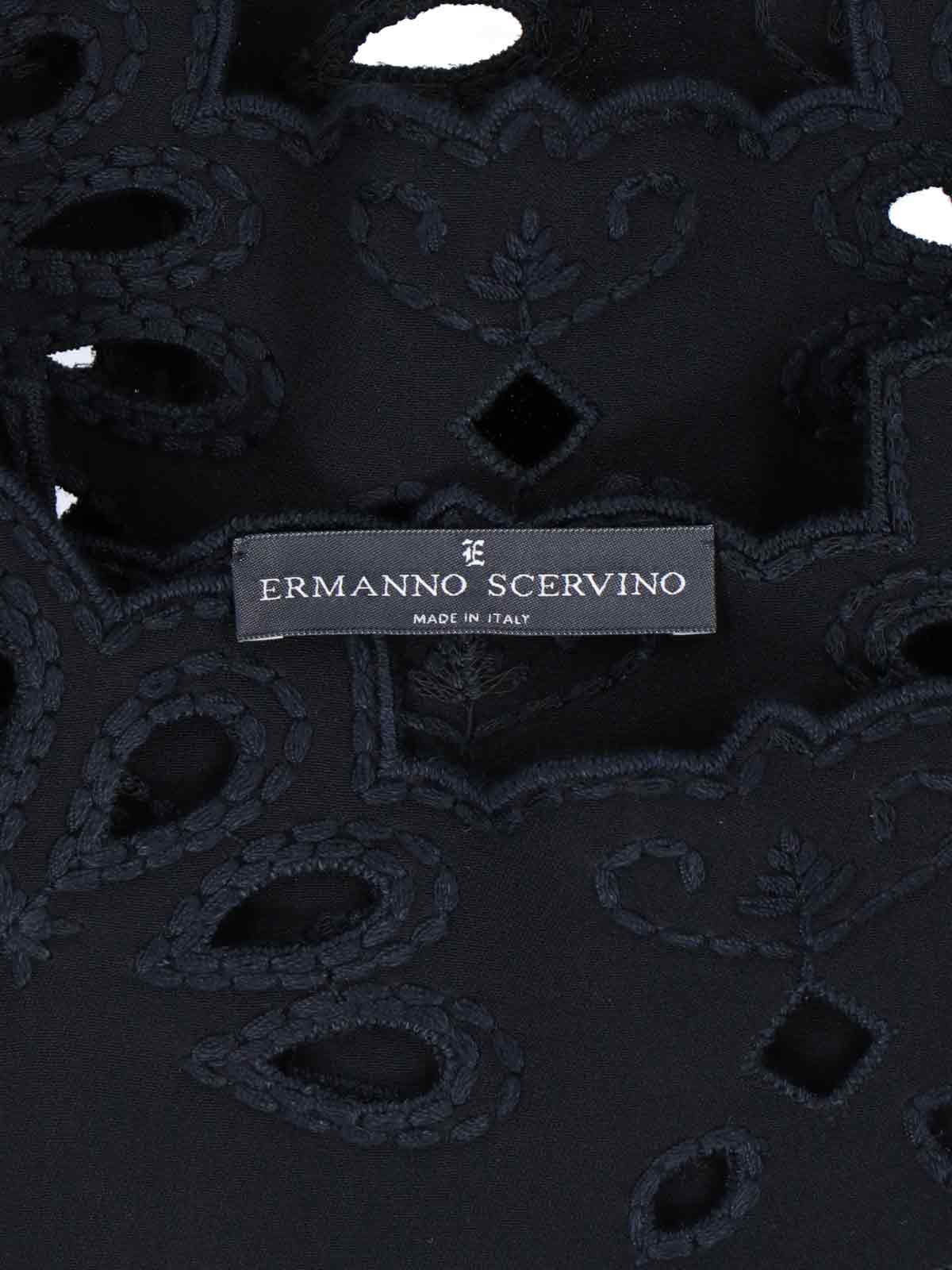 Shop Ermanno Scervino Sangallo Top In Black