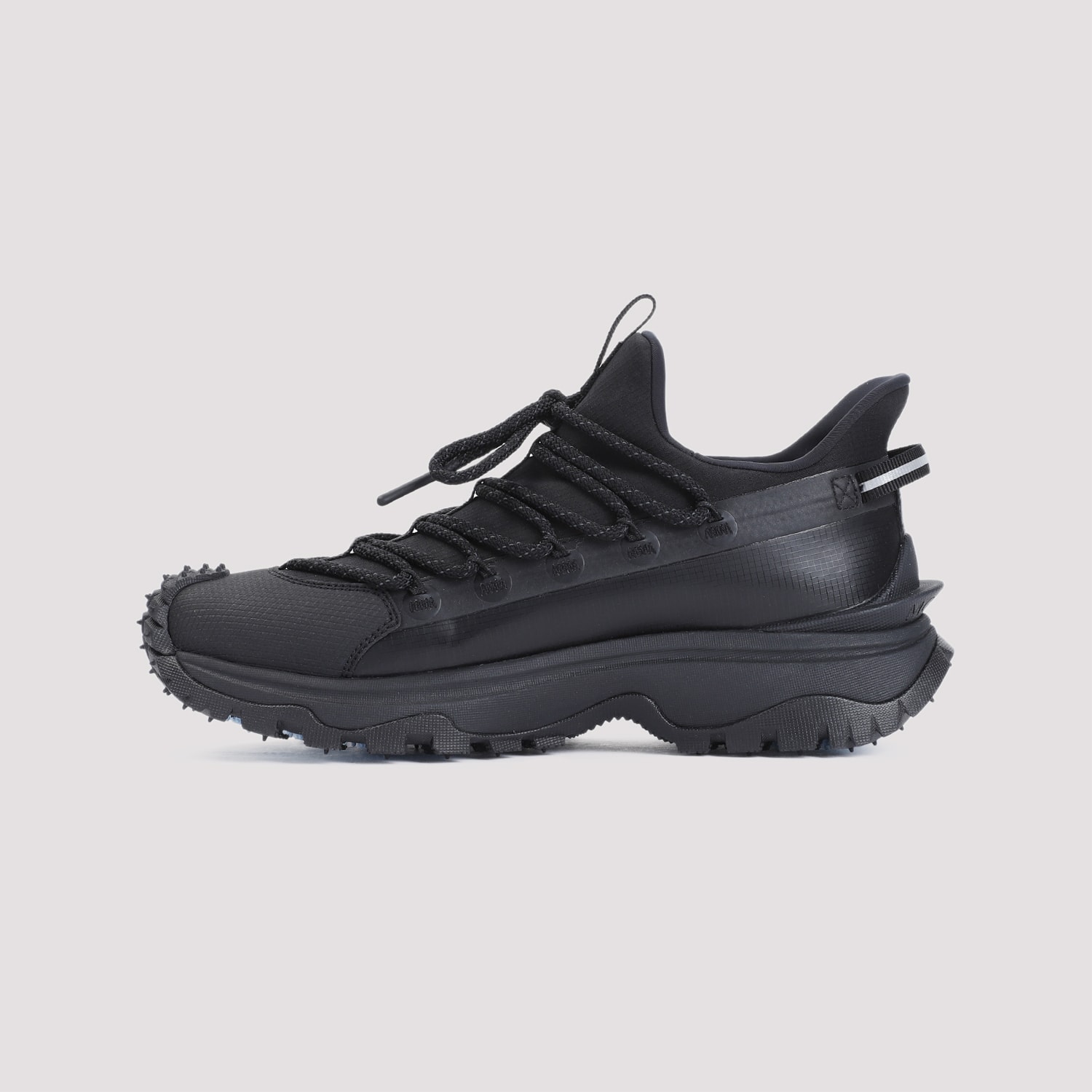 Shop Moncler Two-tone Tech Fabric Trailgrip Lite 2 Sneakers In Pink