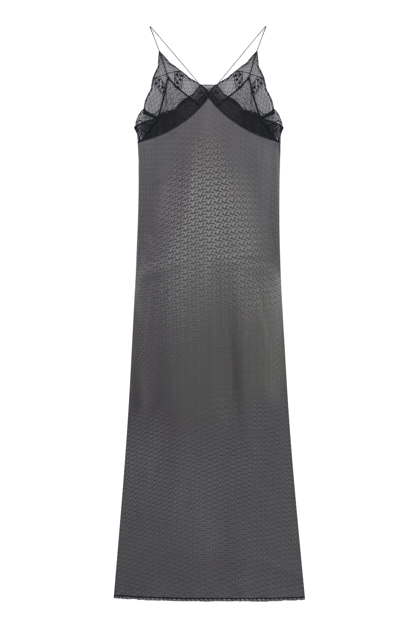Shop Zadig &amp; Voltaire Silk Slipdress In Grey