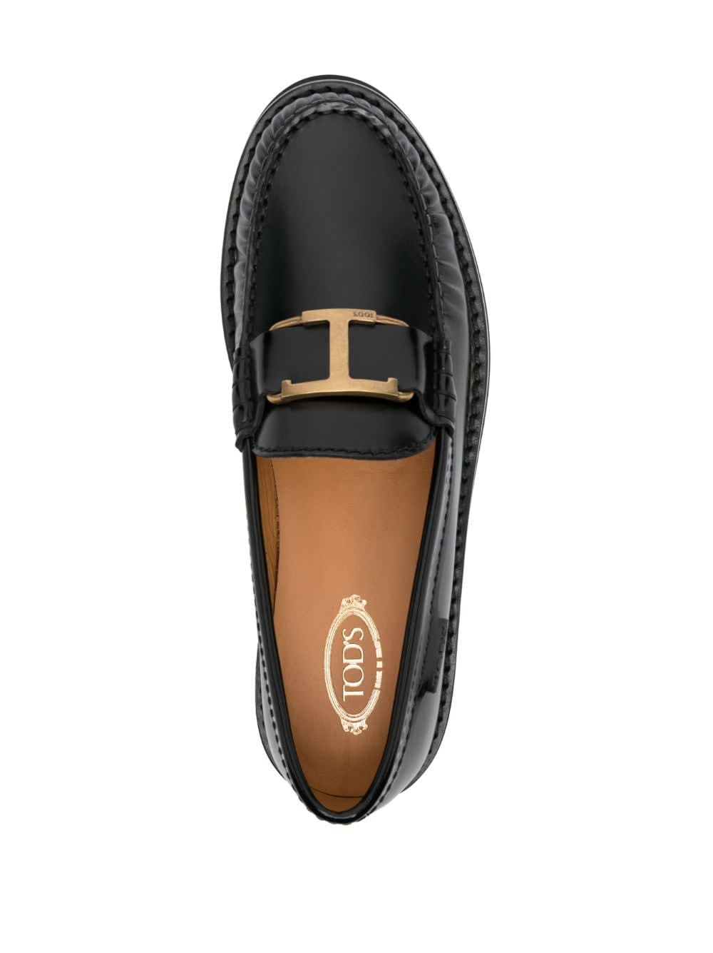 Shop Tod's 54k Loafers In Black