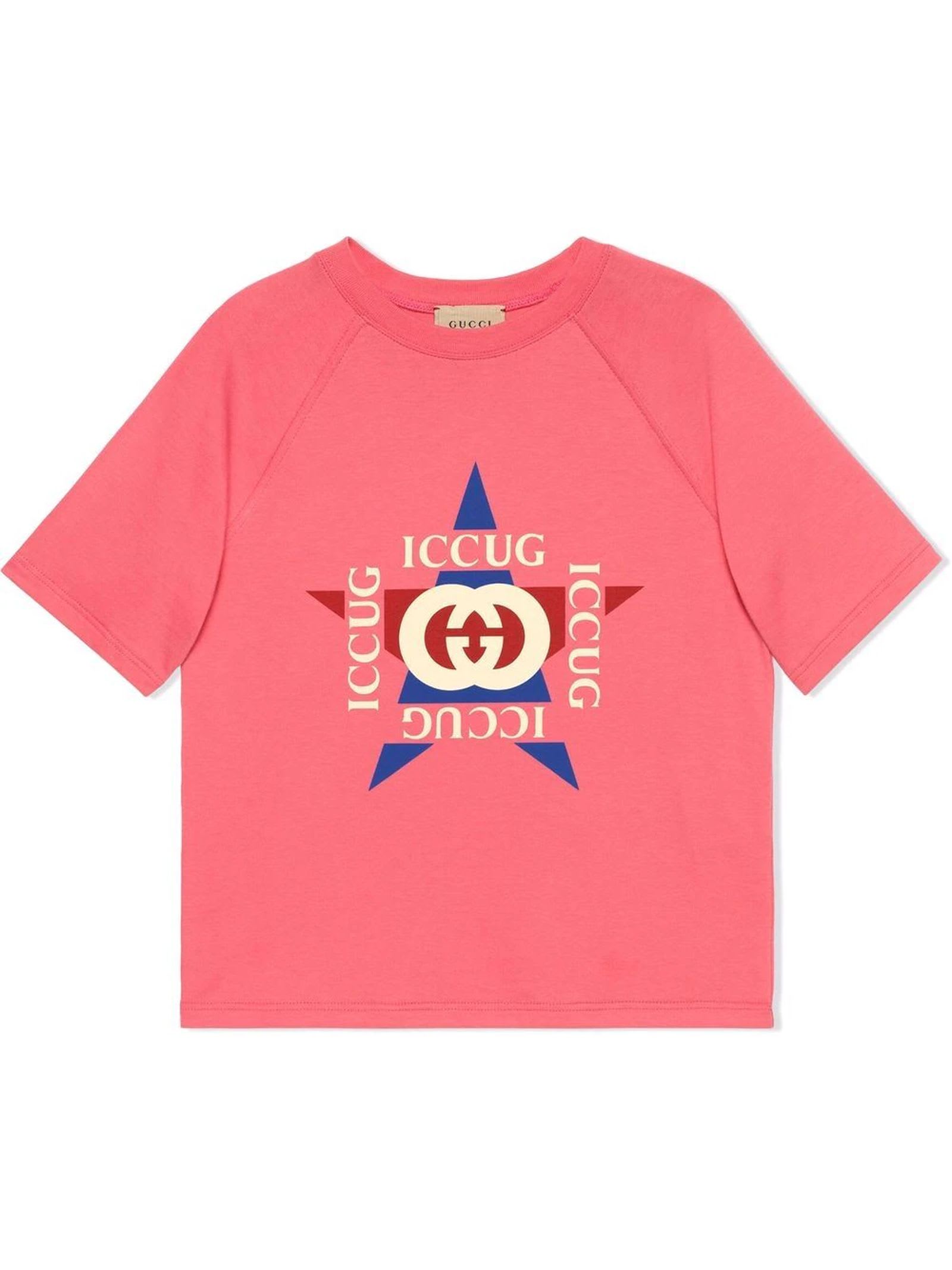 Gucci Pink Cotton Jersey T-shirt