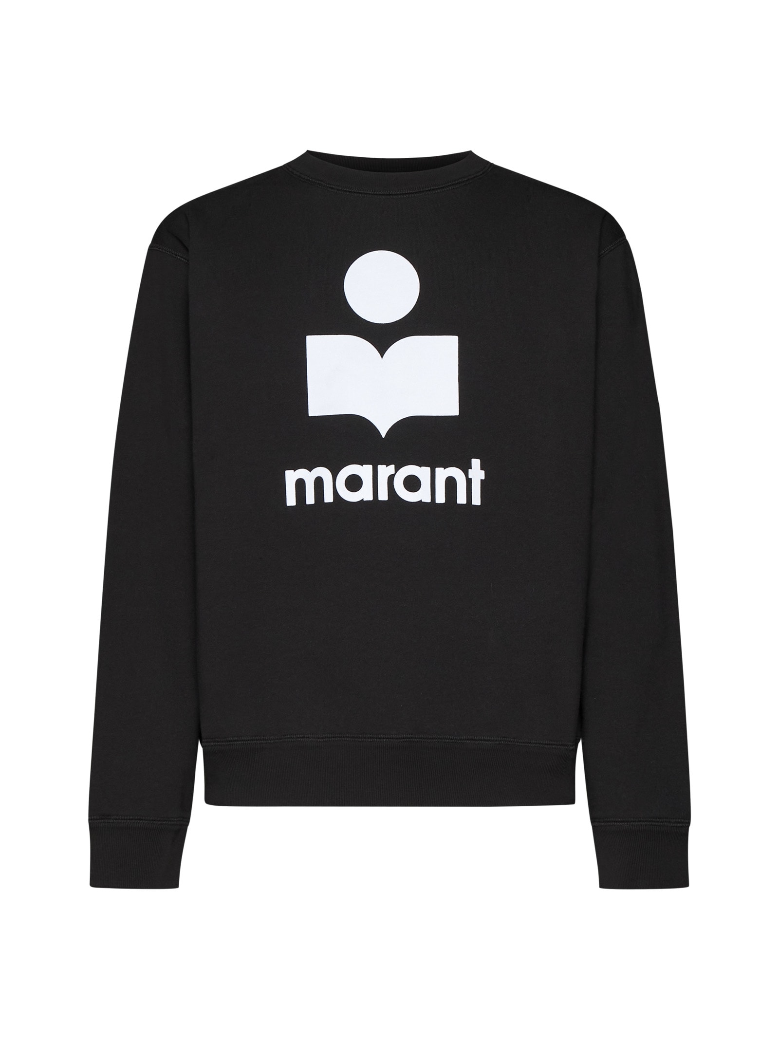 Shop Isabel Marant Sweater In Faded Black/ecru