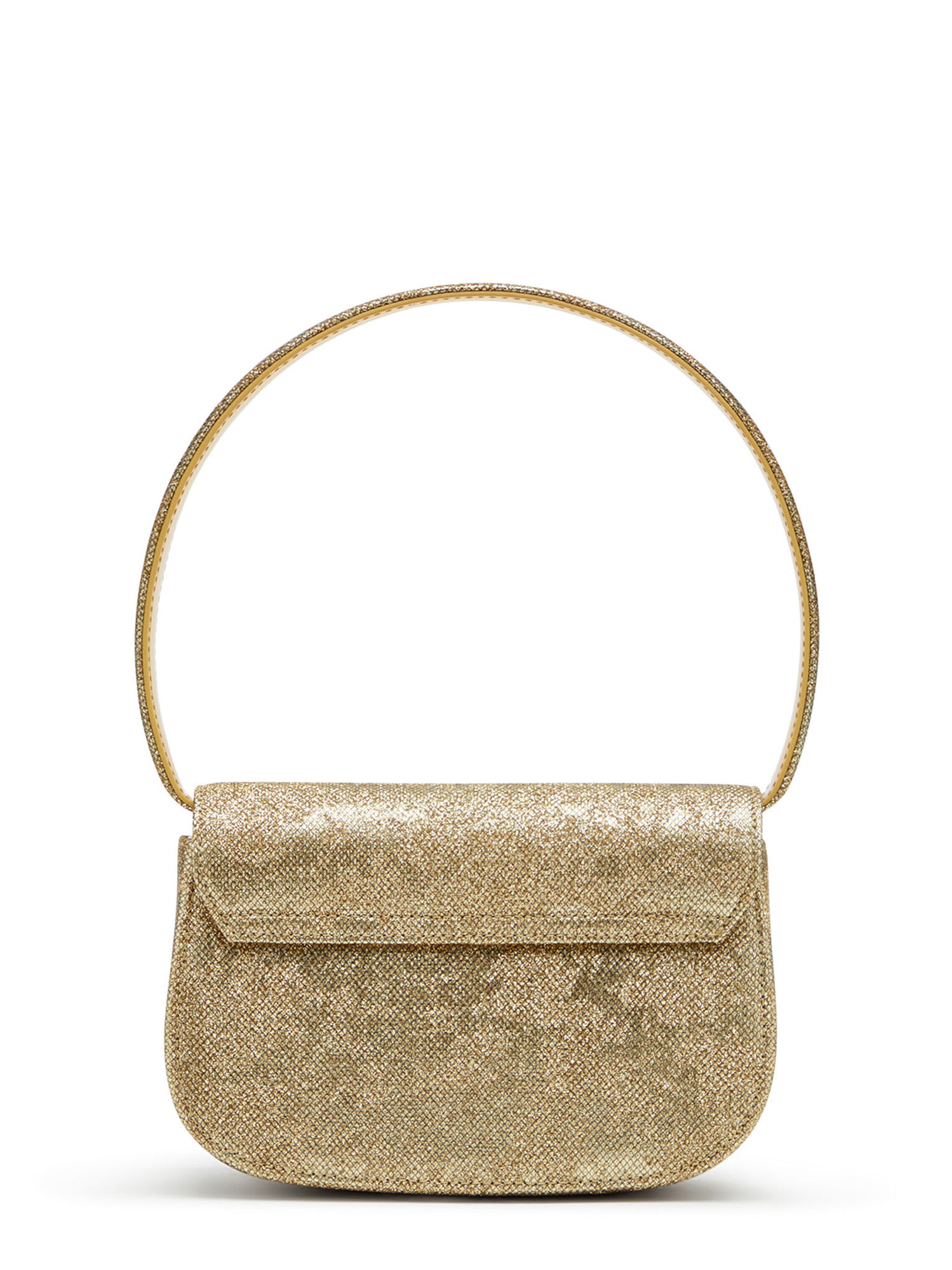 Diesel Women 1dr Glitter Fabric Shoulder Bag In Blue