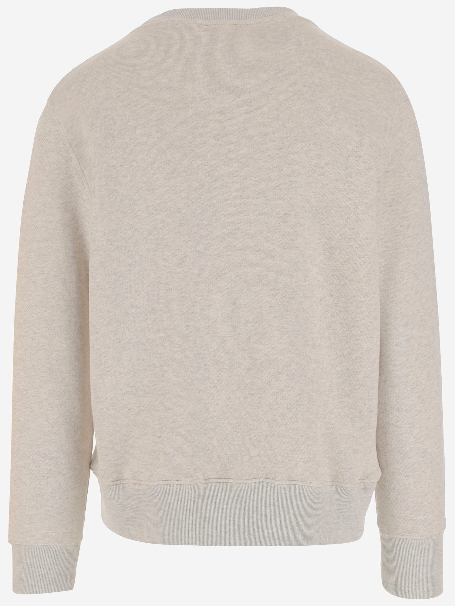 Autry Cotton Sweatshirt With Logo In Grey