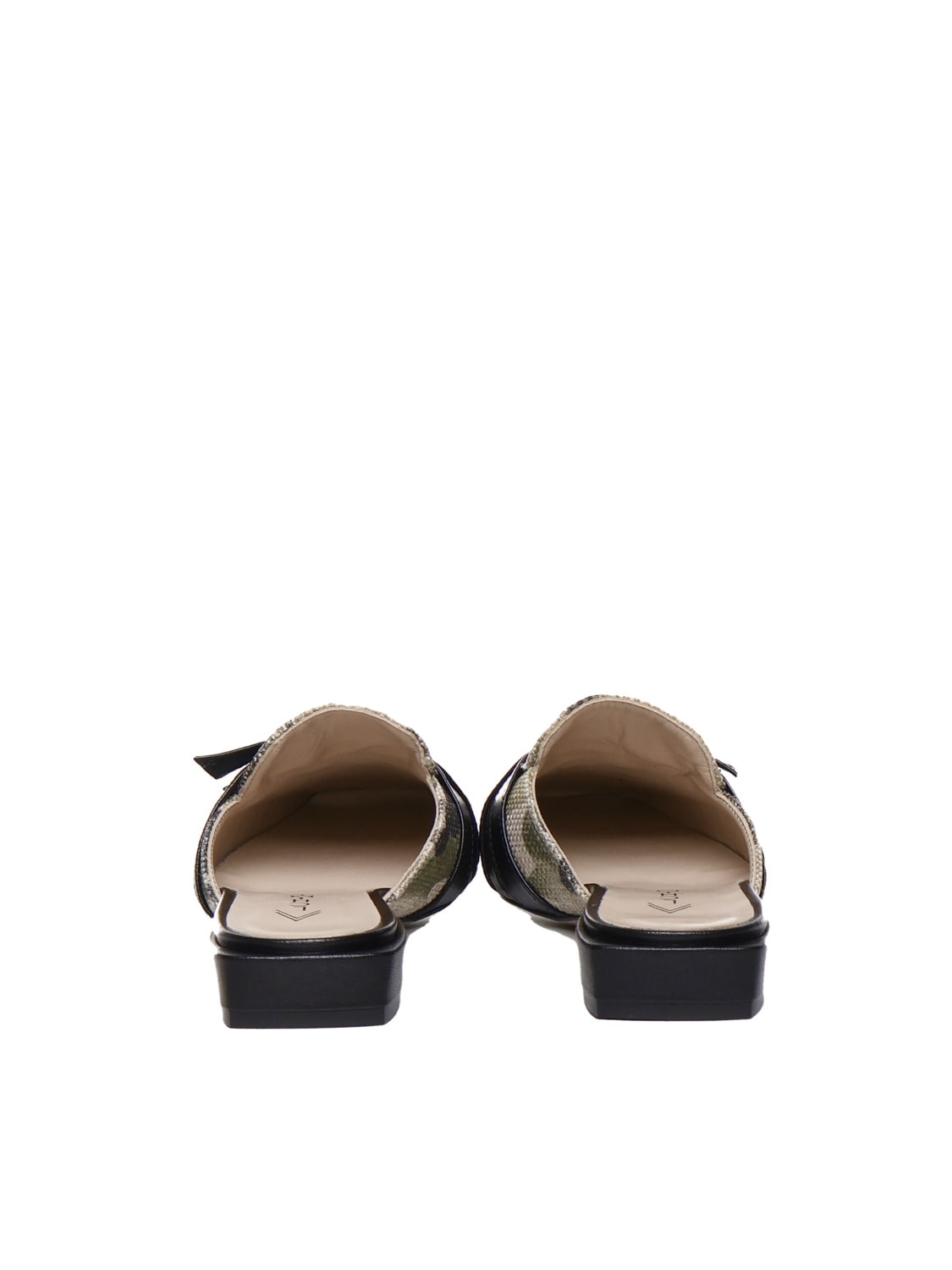 Alchimia Nappa Leather Sabot In Black