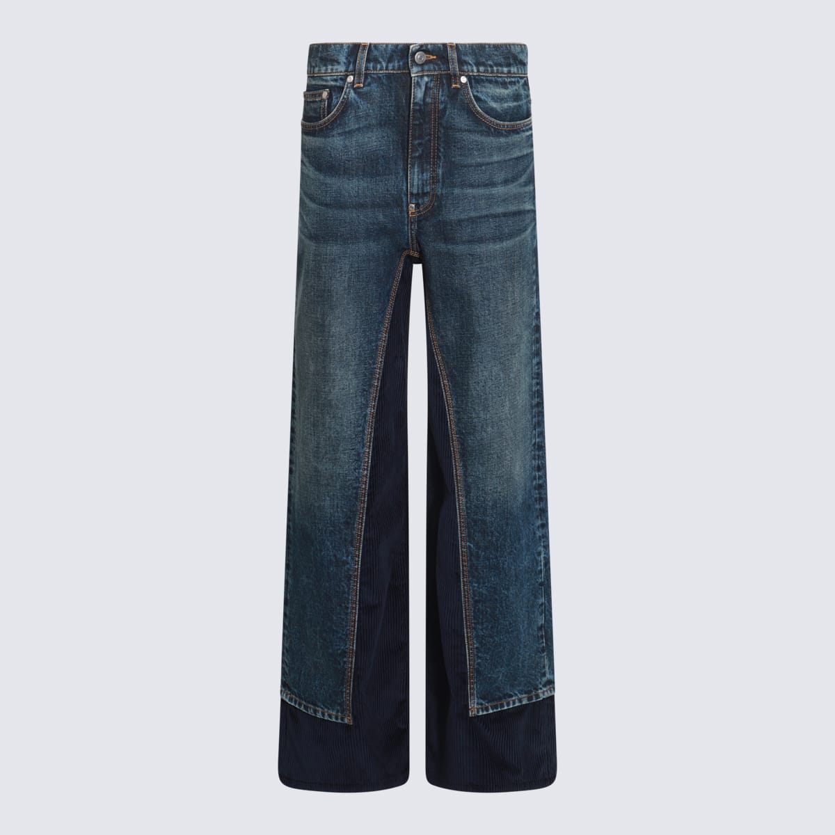 Shop Stella Mccartney Dark Blue Cotton Jeans In Vintage Dark