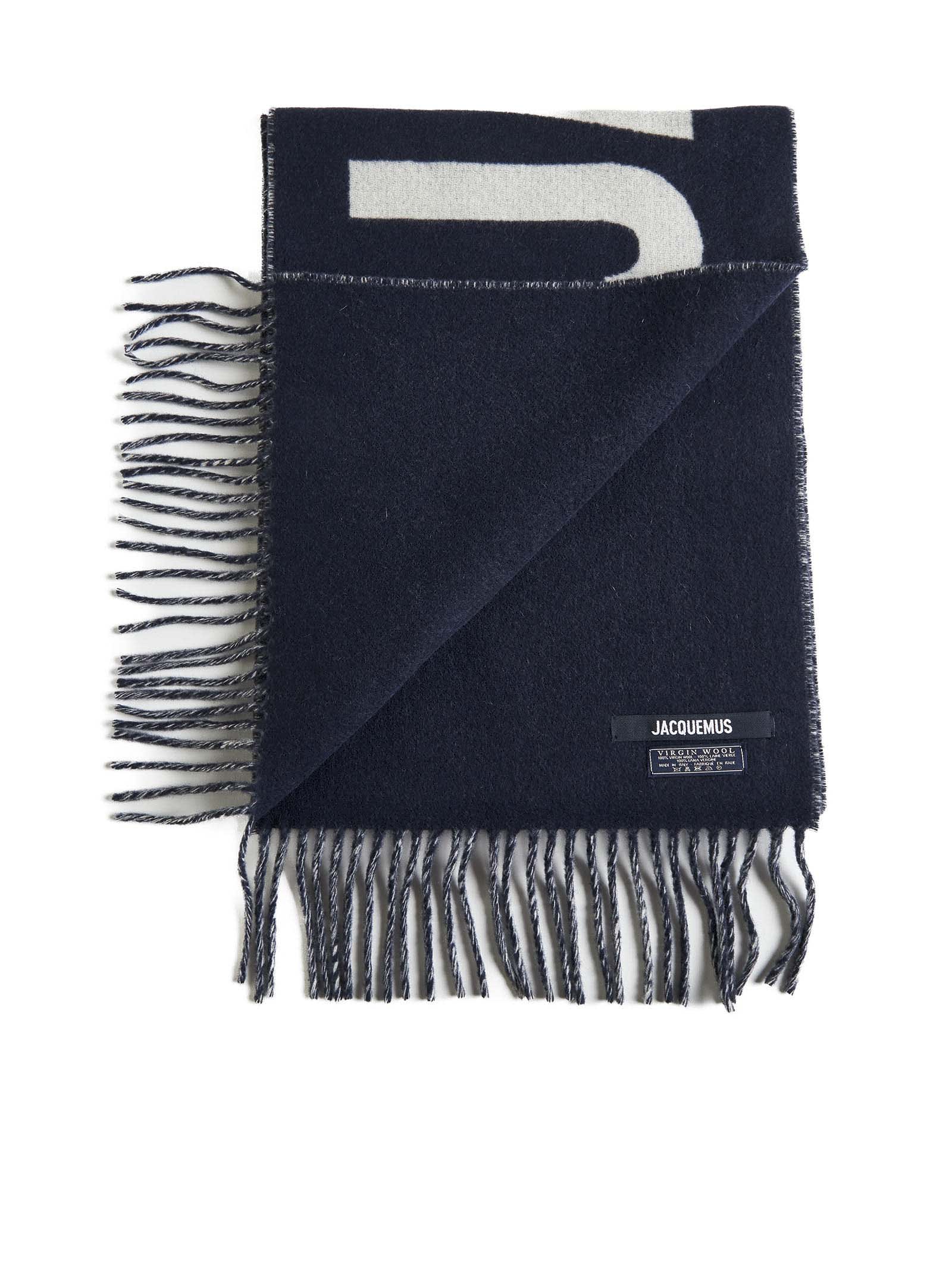 Shop Jacquemus Scarf In Blue