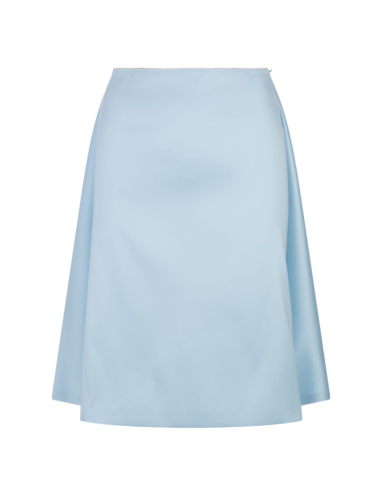 Light Blue Polyester Blend Beira Skirt