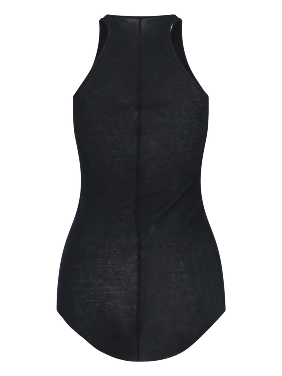 Shop Rick Owens Ribbed Tank Top In Black