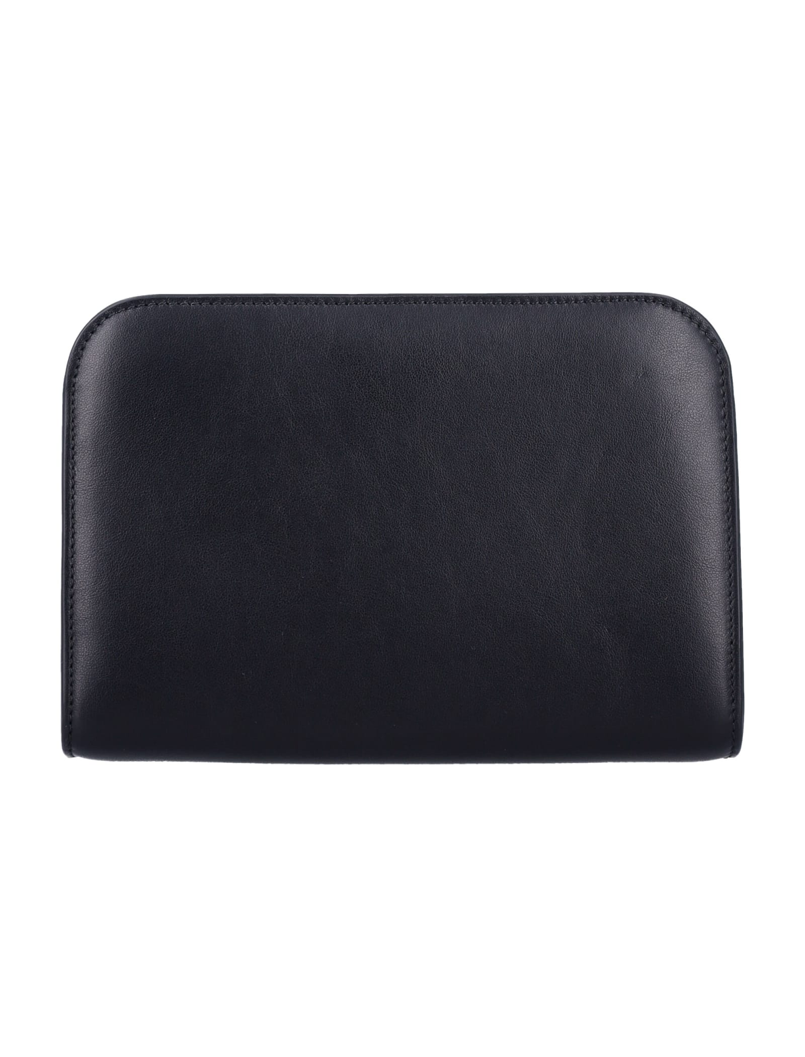 Shop Ferragamo Wandamini Cl Clutch In Nero