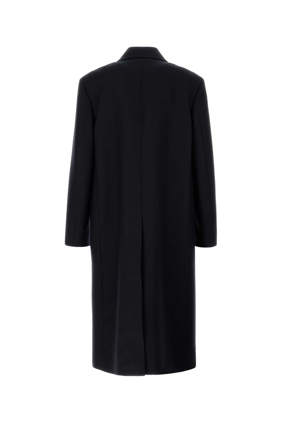 Jil Sander Wool Coat With Front Pockets And Long Length