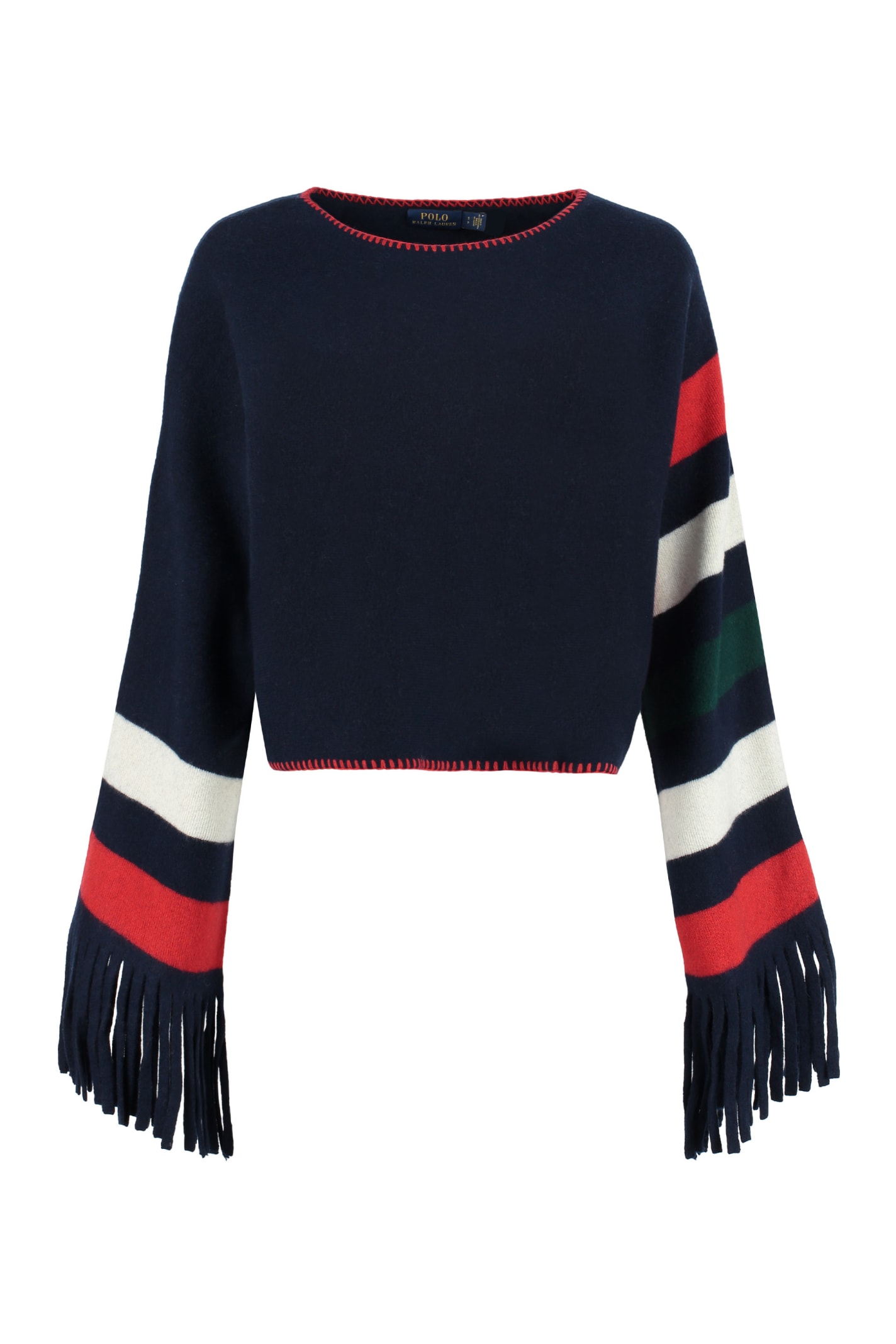 Polo Ralph Lauren Fringed Wool Sweater