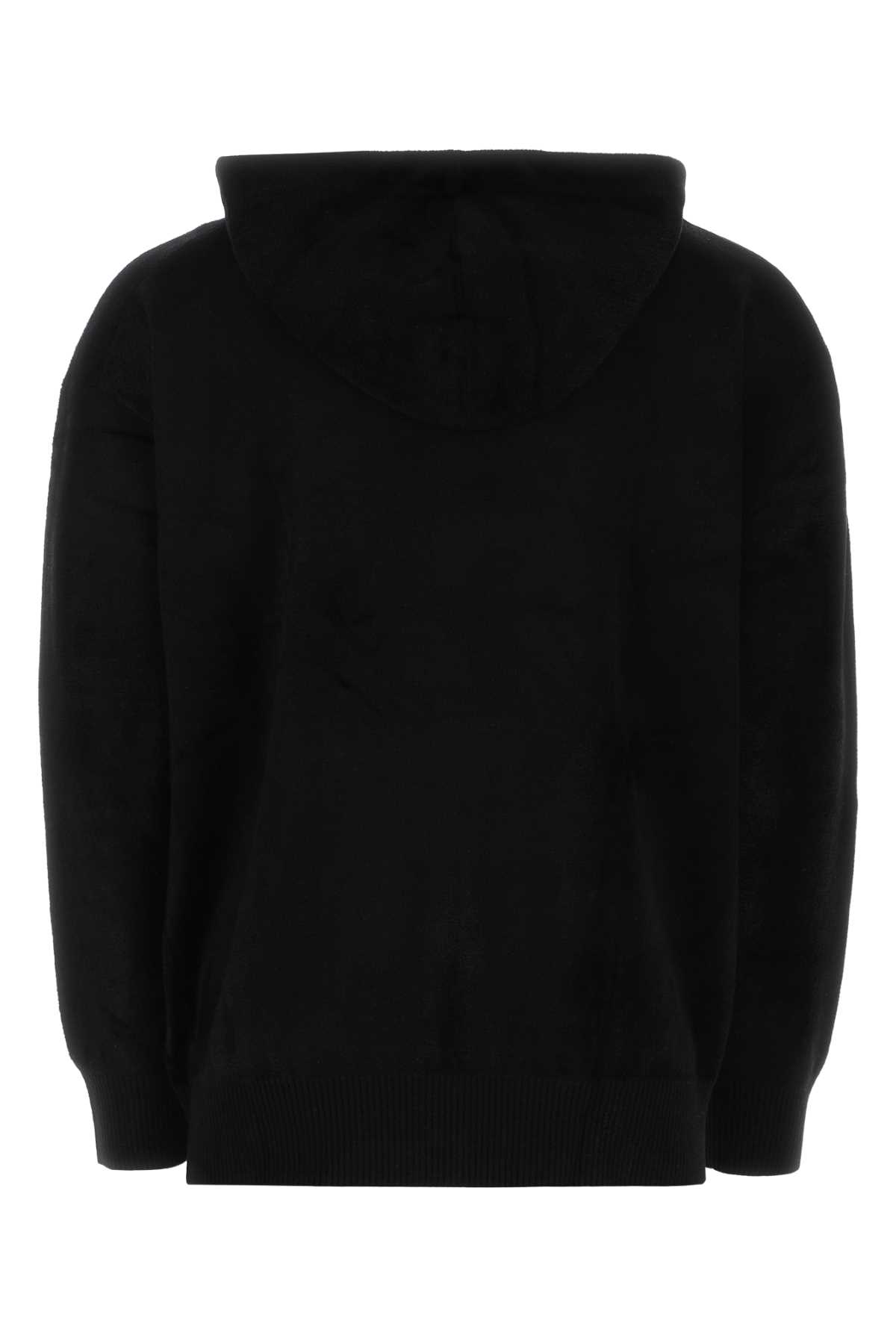 Givenchy Black Viscose Blend Oversize Sweatshirt In 001