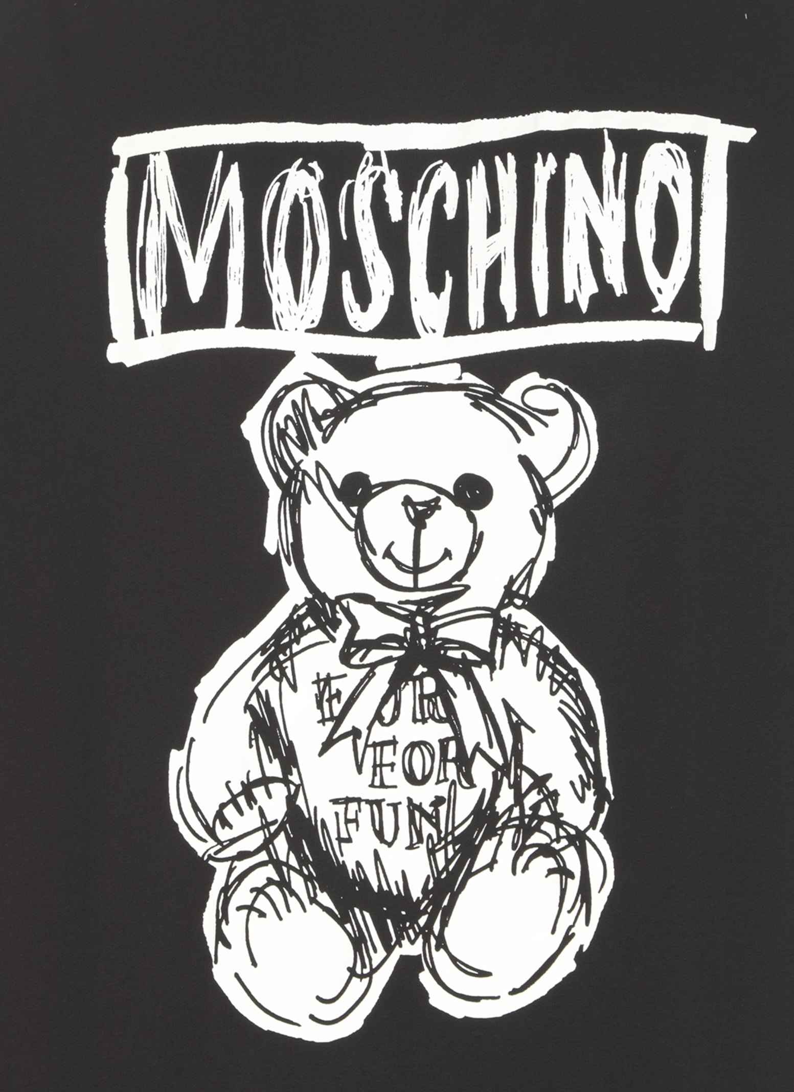 Shop Moschino Teddy Bear T-shirt In Black