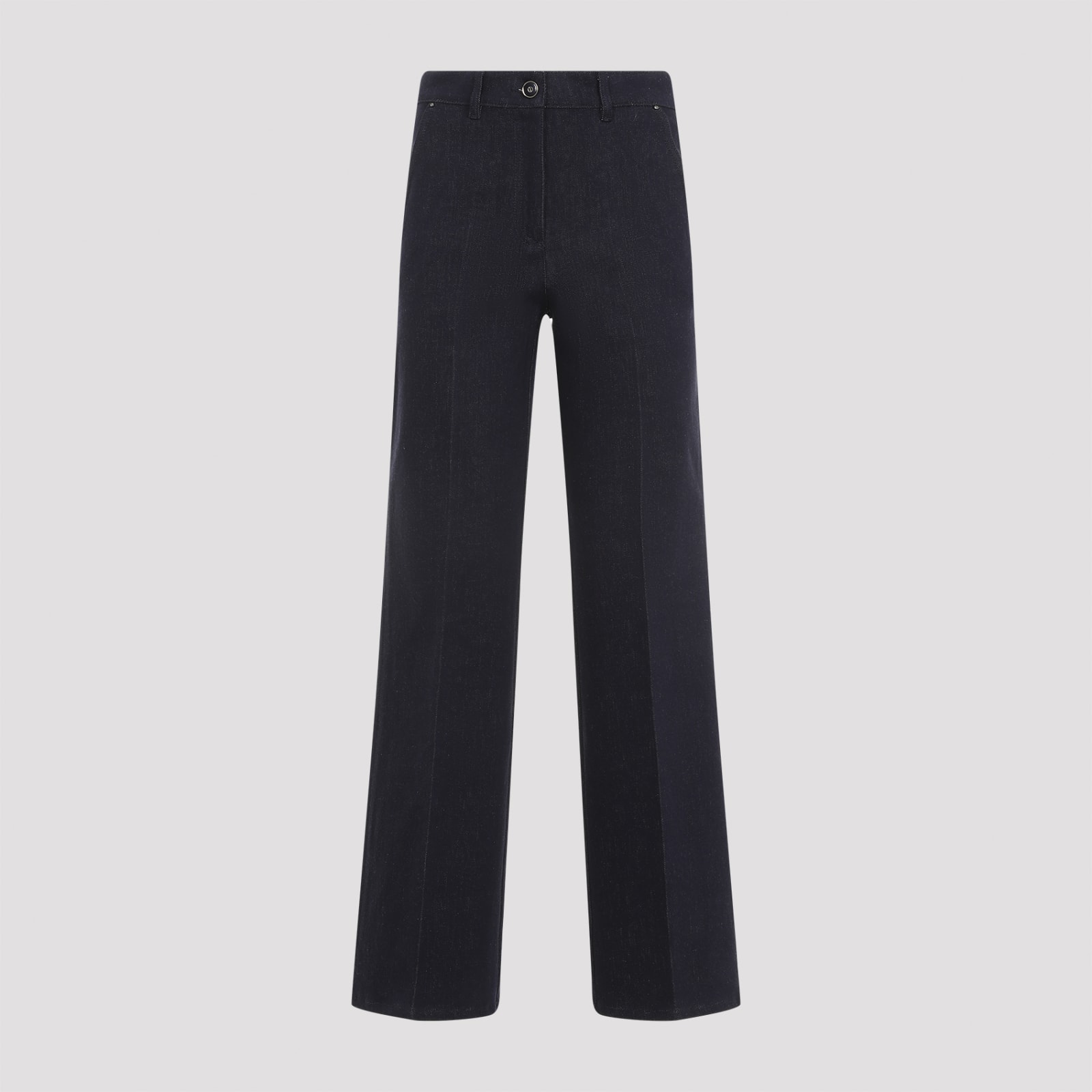 Shop Giorgio Armani Trousers In Graphite