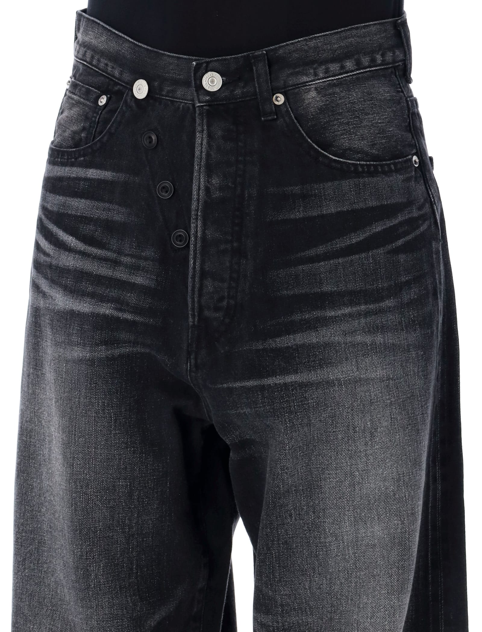 Shop Junya Watanabe Cross Over Denim In Black