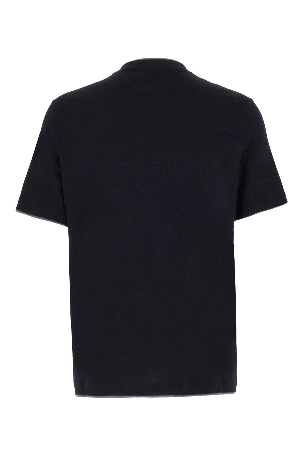 Shop Brunello Cucinelli Layered-effect Crewneck T-shirt