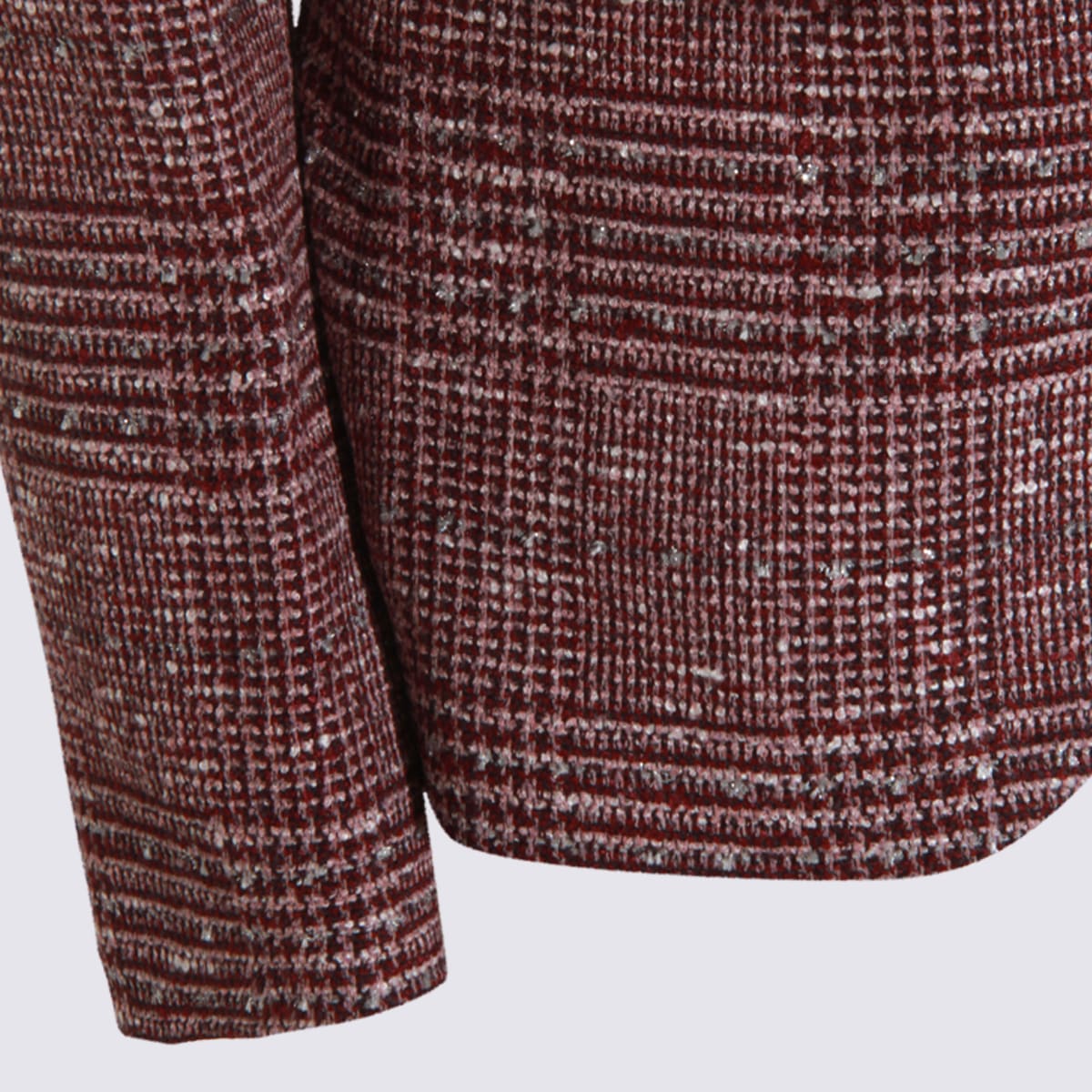 Tagliatore Tailored Jacket With Flap Pockets And Vent In Burgundy