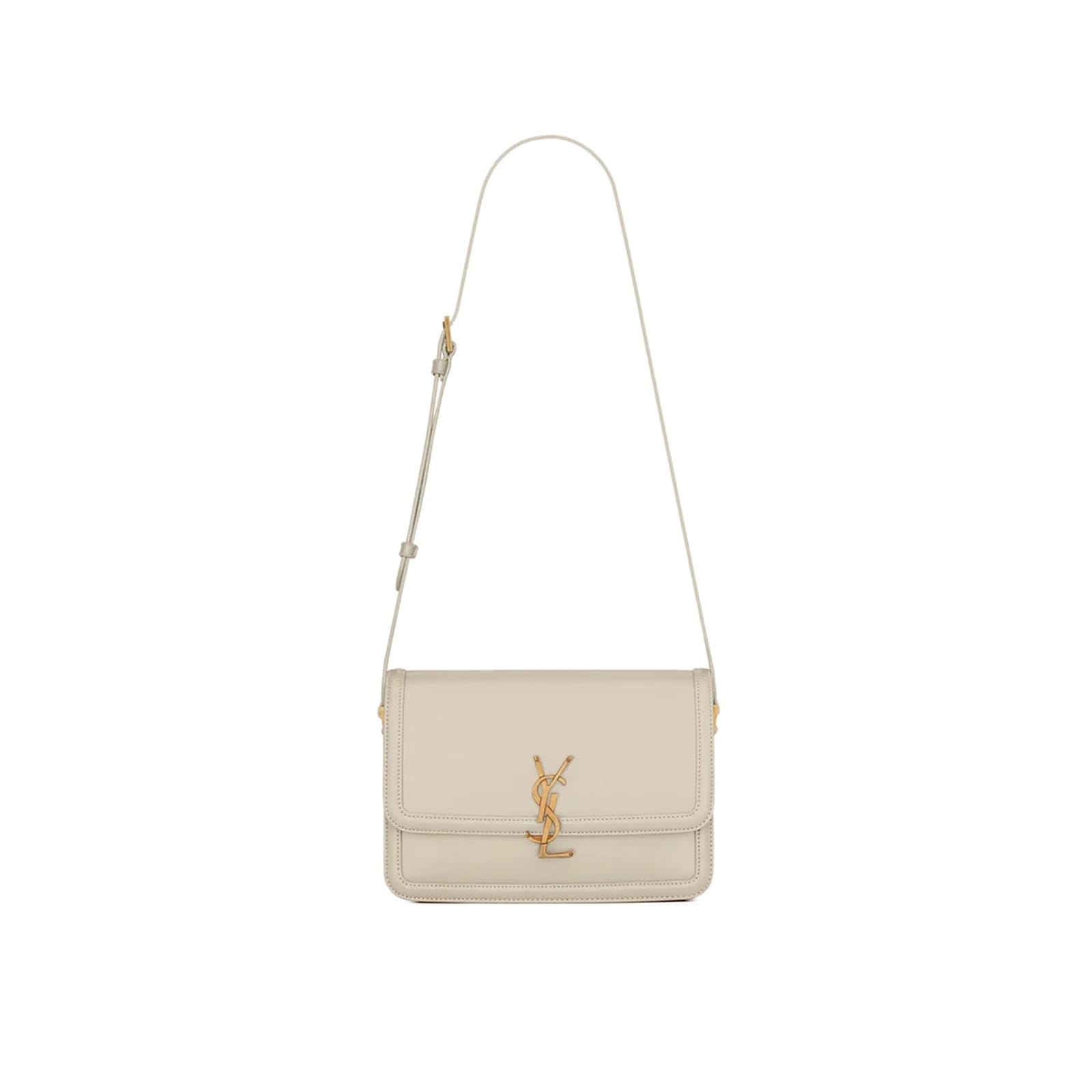 Saint Laurent Solferino Medium Shoulder Bag In White
