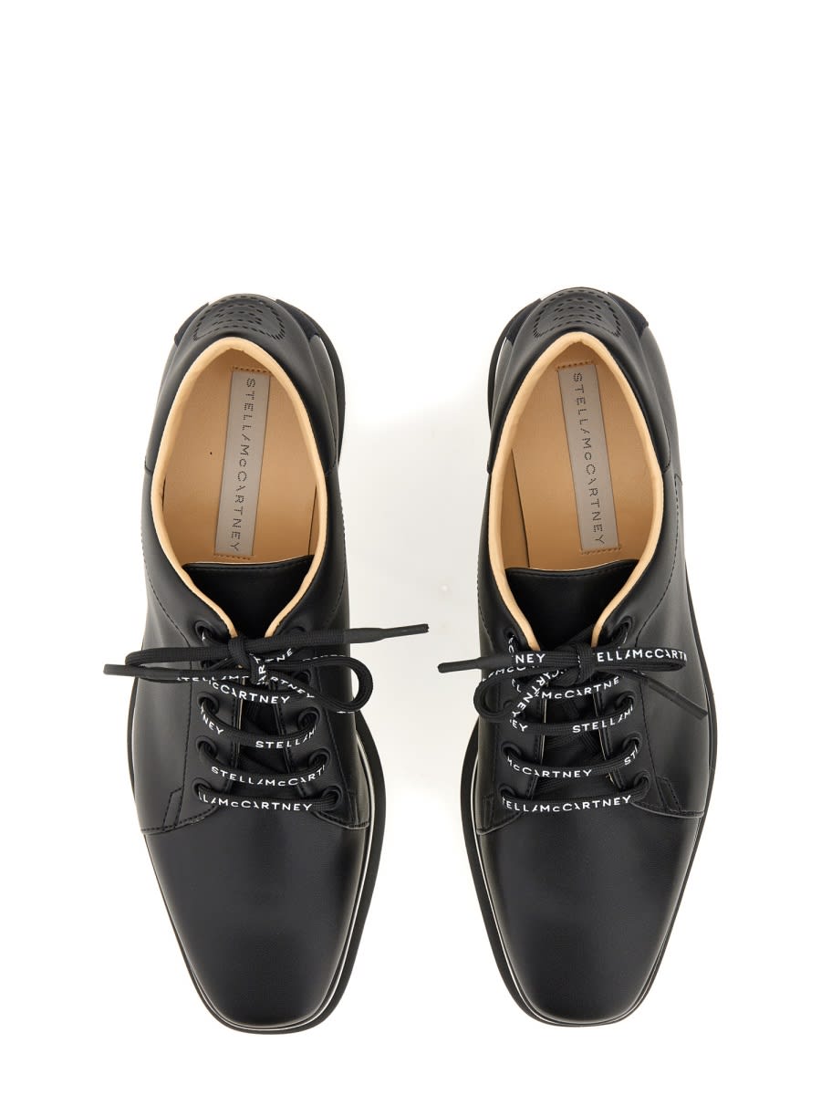 Shop Stella Mccartney Lace-up With Wedge Elyse In Black