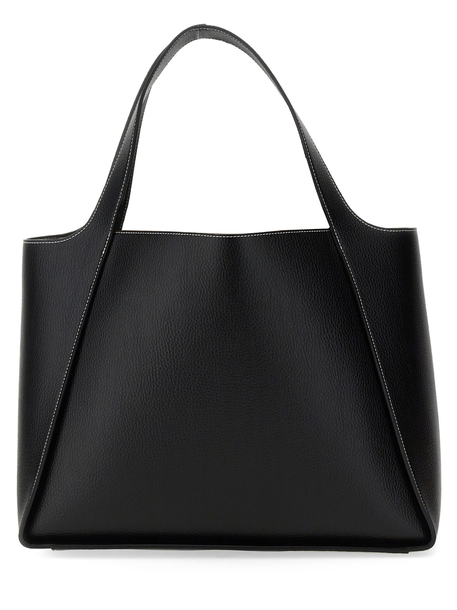 Shop Stella Mccartney Tote Bag With Logo In Black