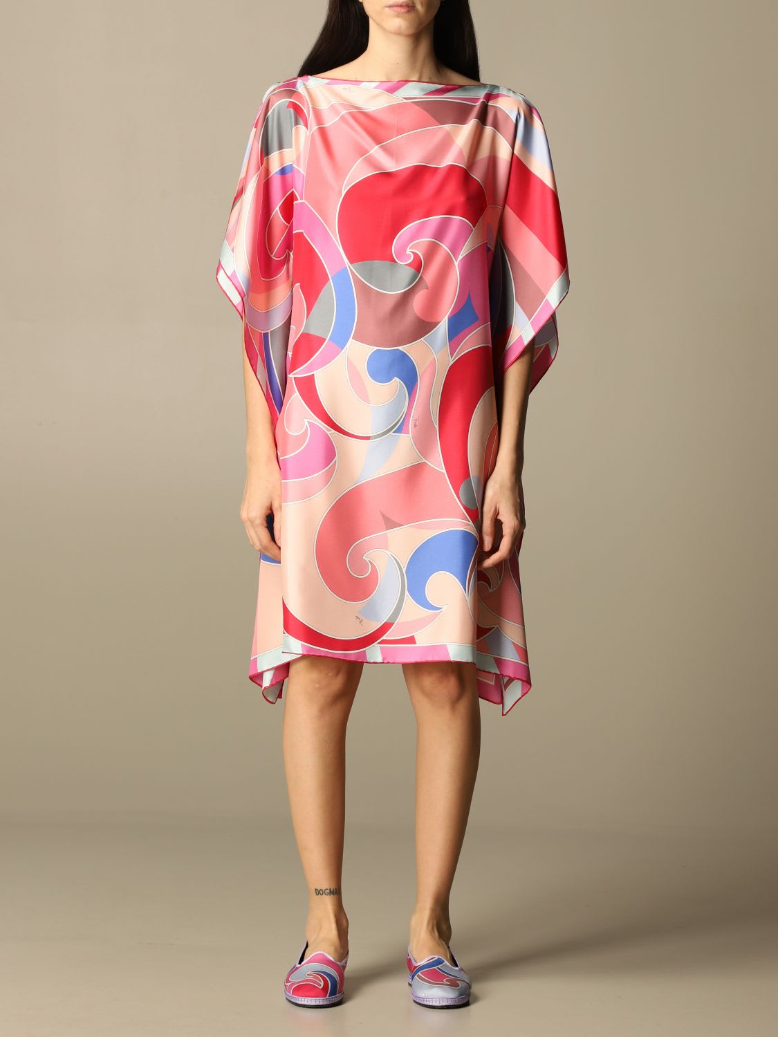 Emilio Pucci Dress Emilio Pucci Foulard Dress In Printed Silk