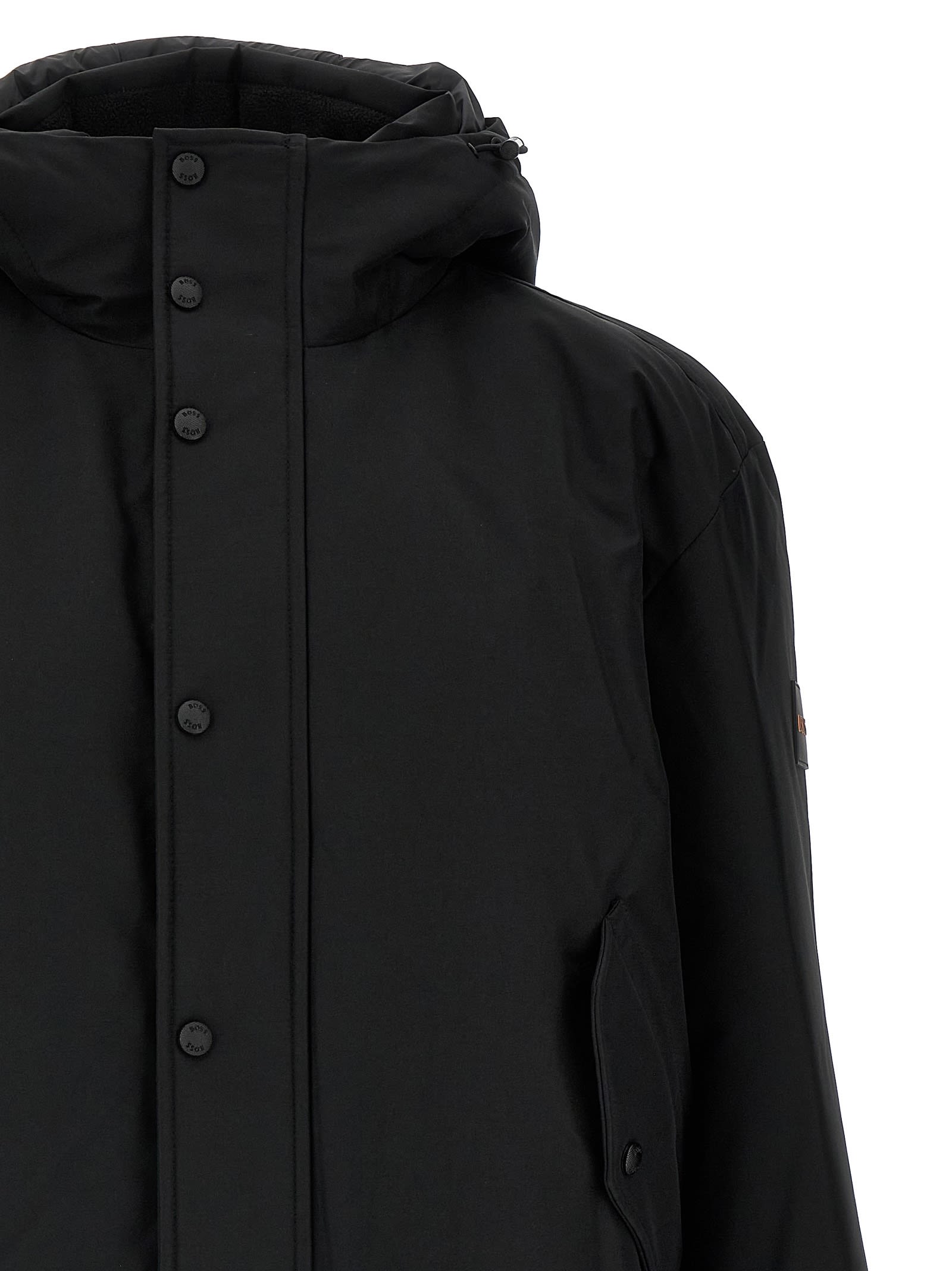 Shop Hugo Boss Osis Parka In Black