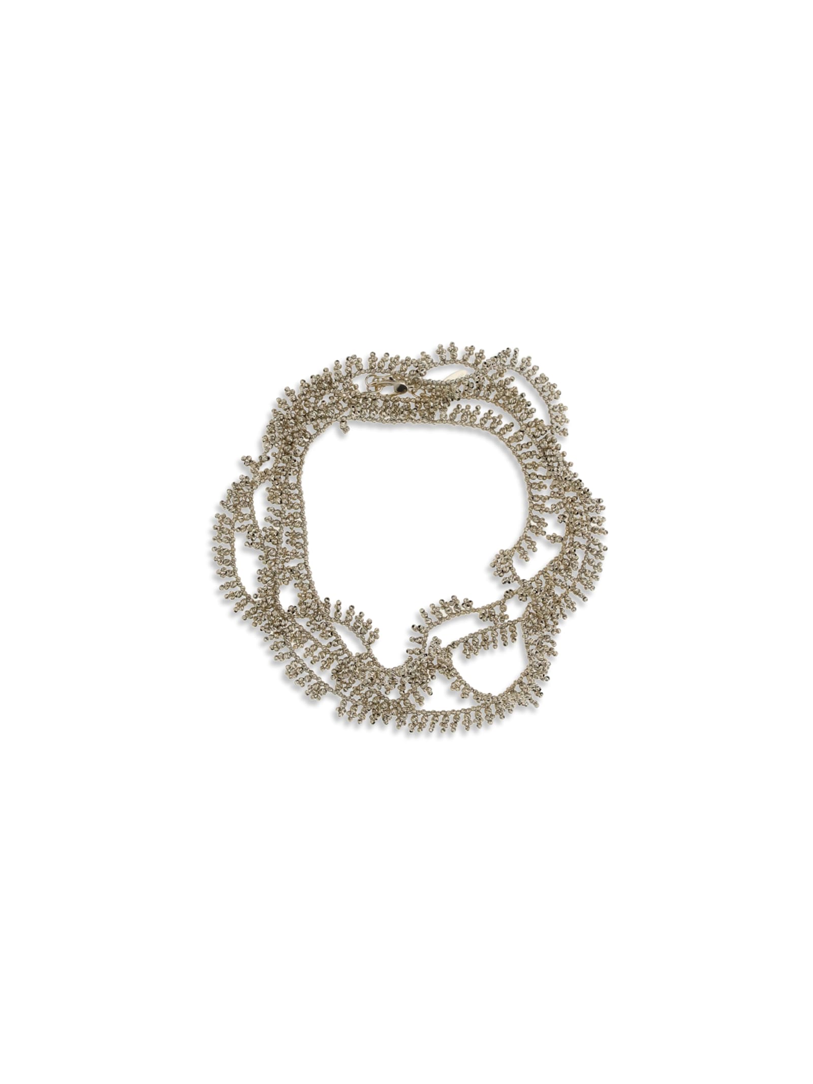 Brunello Cucinelli Silver Knotted Bracelet In Silver