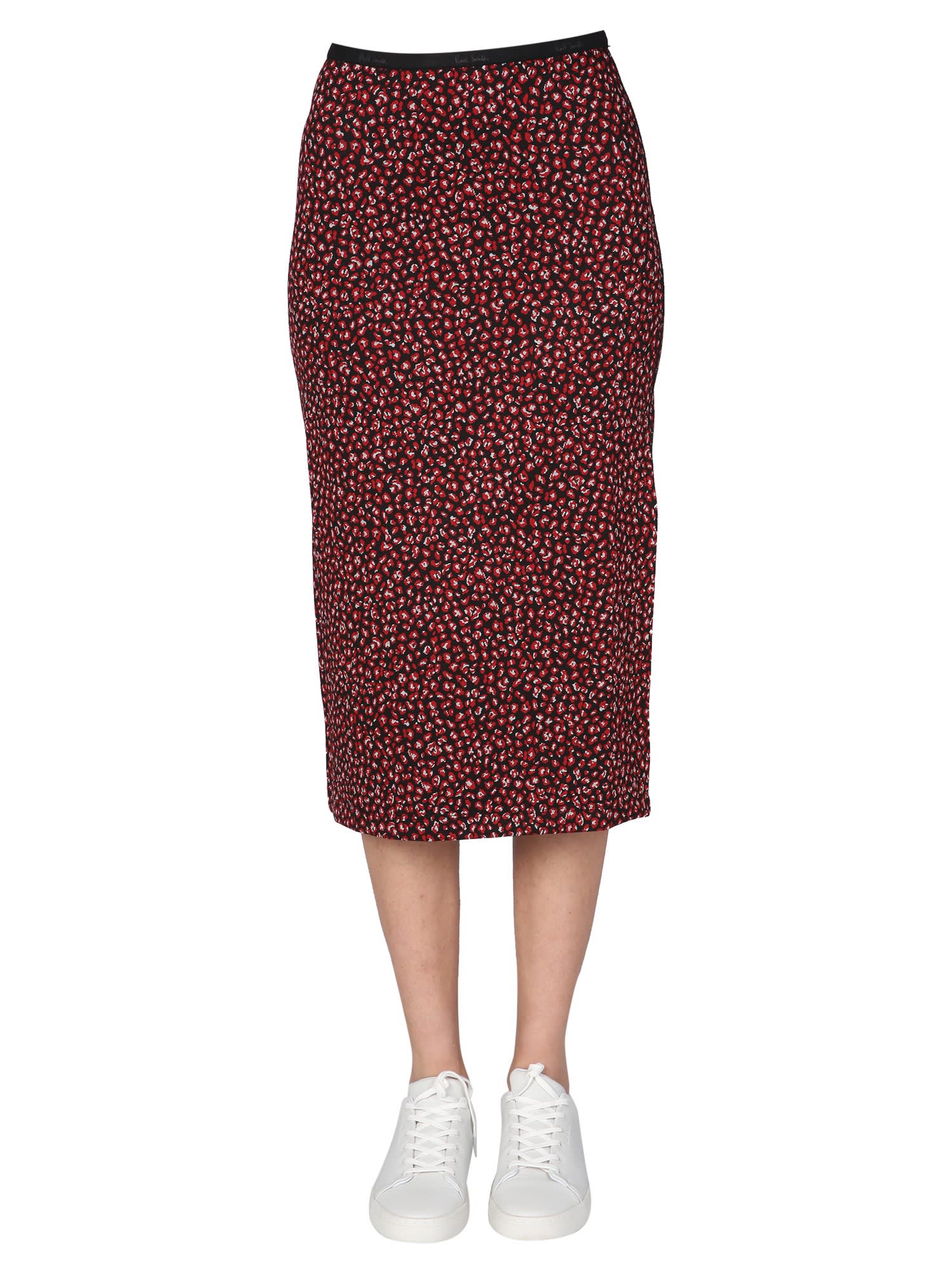 Paul Smith Printed Leopard Skirt