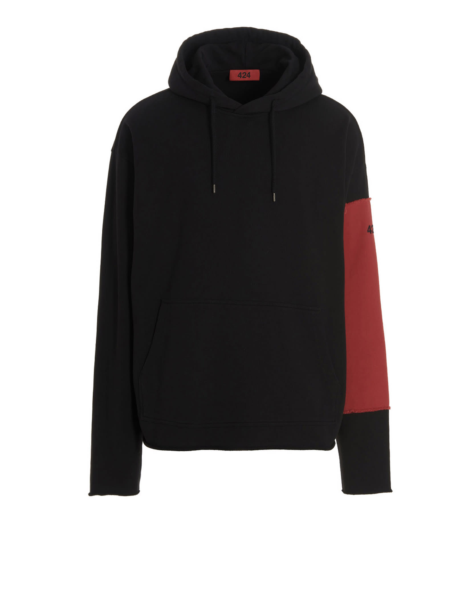 FourTwoFour on Fairfax Hoodie Featuring Contrasting Sleeves