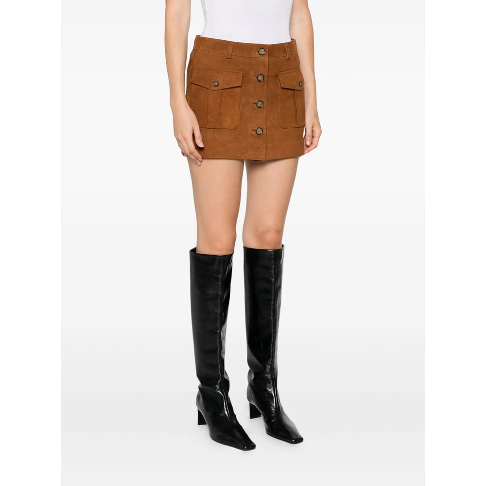 The Garment Skirts Brown In Animal Print