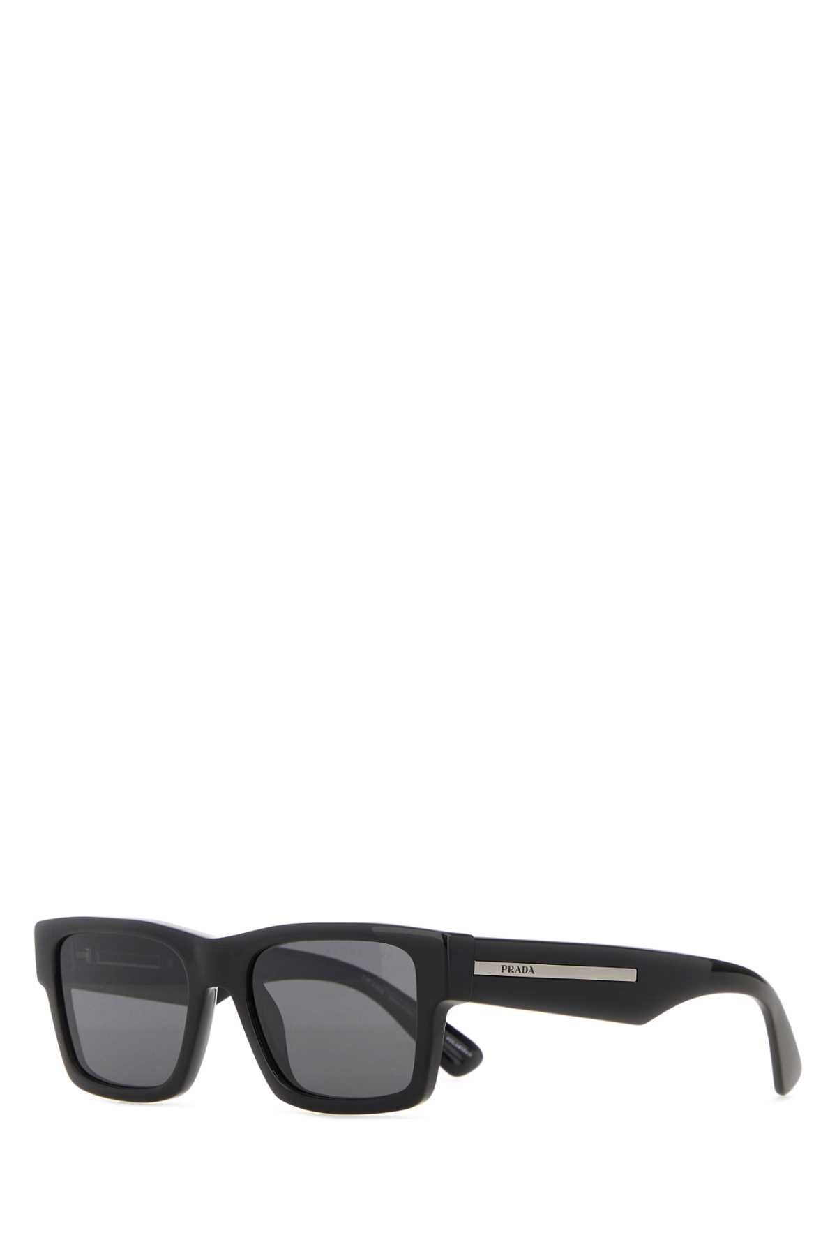 Shop Prada Black Acetate Sunglasses In Lensesardesia