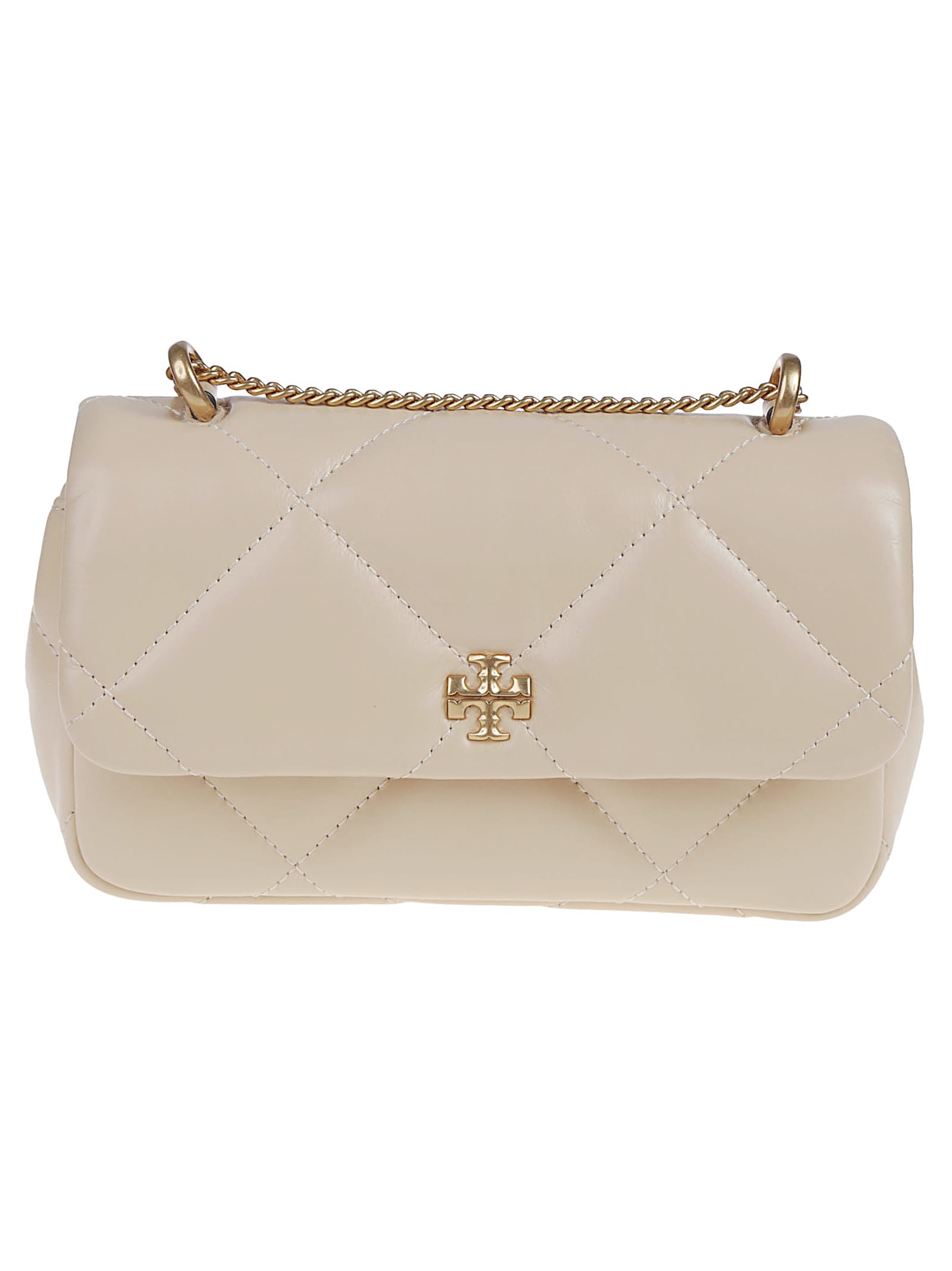 Tory Burch Kira Mini Flap Bag In White