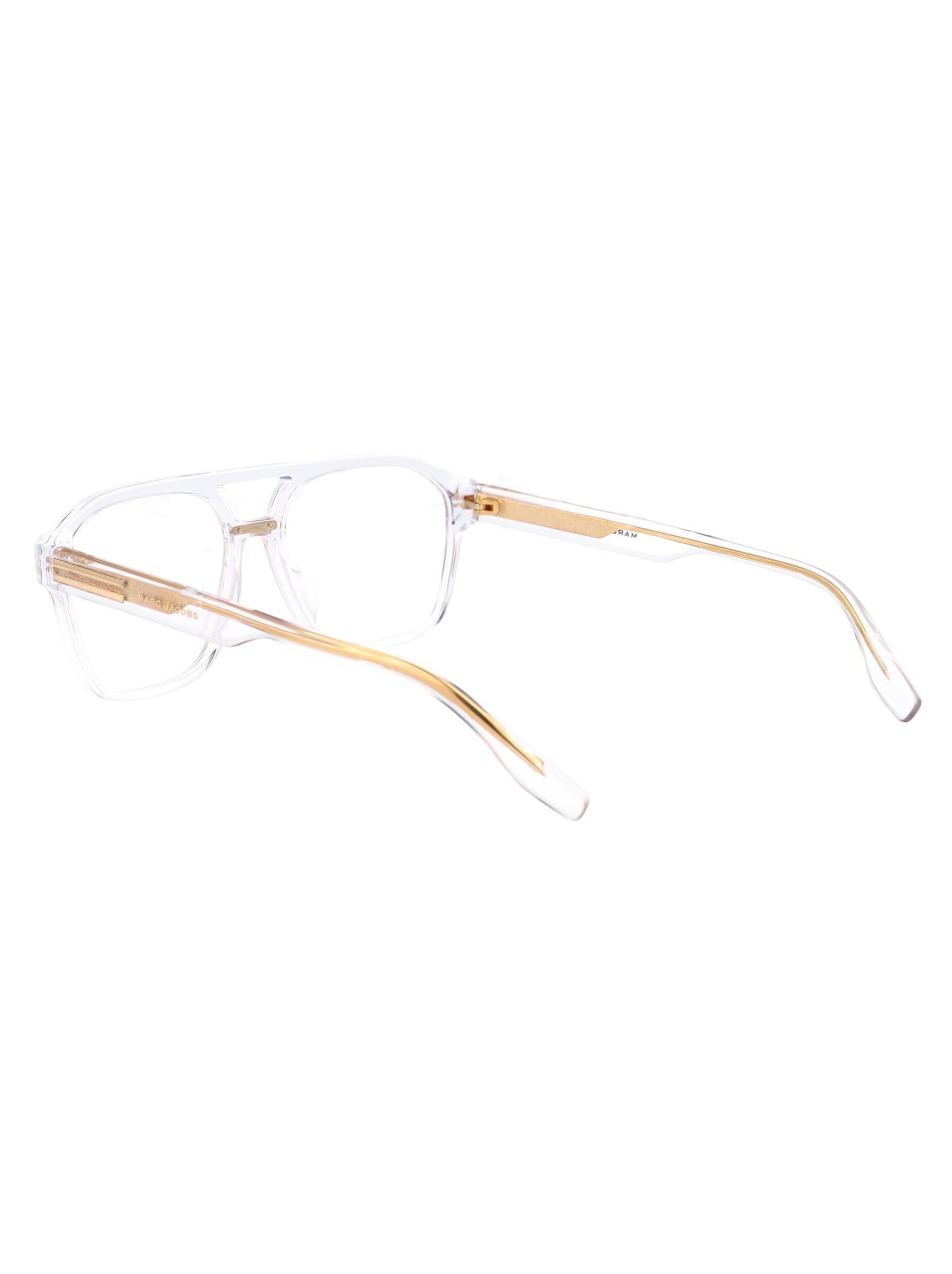 Marc Jacobs Crystal Acetate Glasses In Metallic