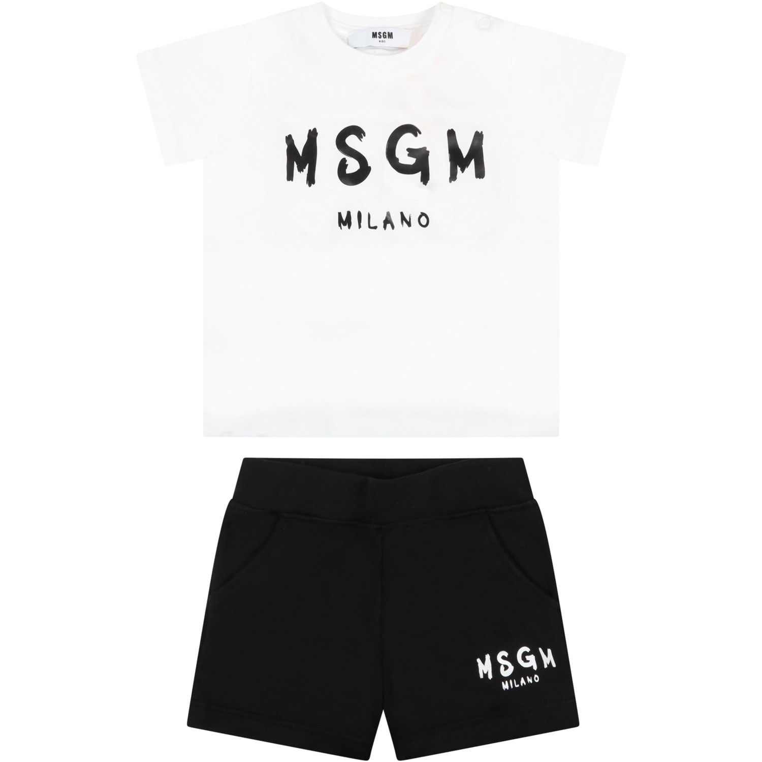 MSGM Multicolor Suit For Baby Kids With Logo