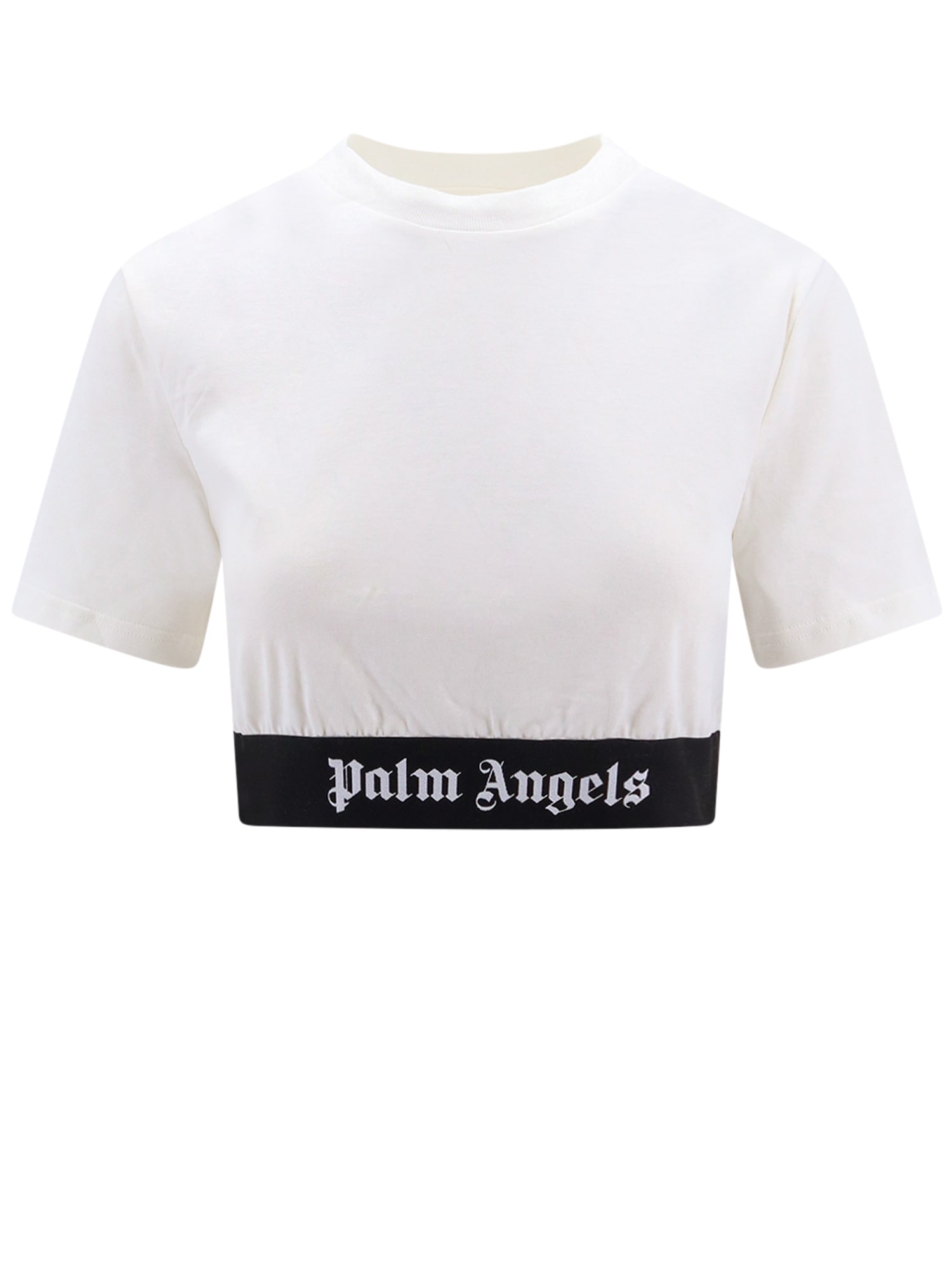 Shop Palm Angels Top In Bianco