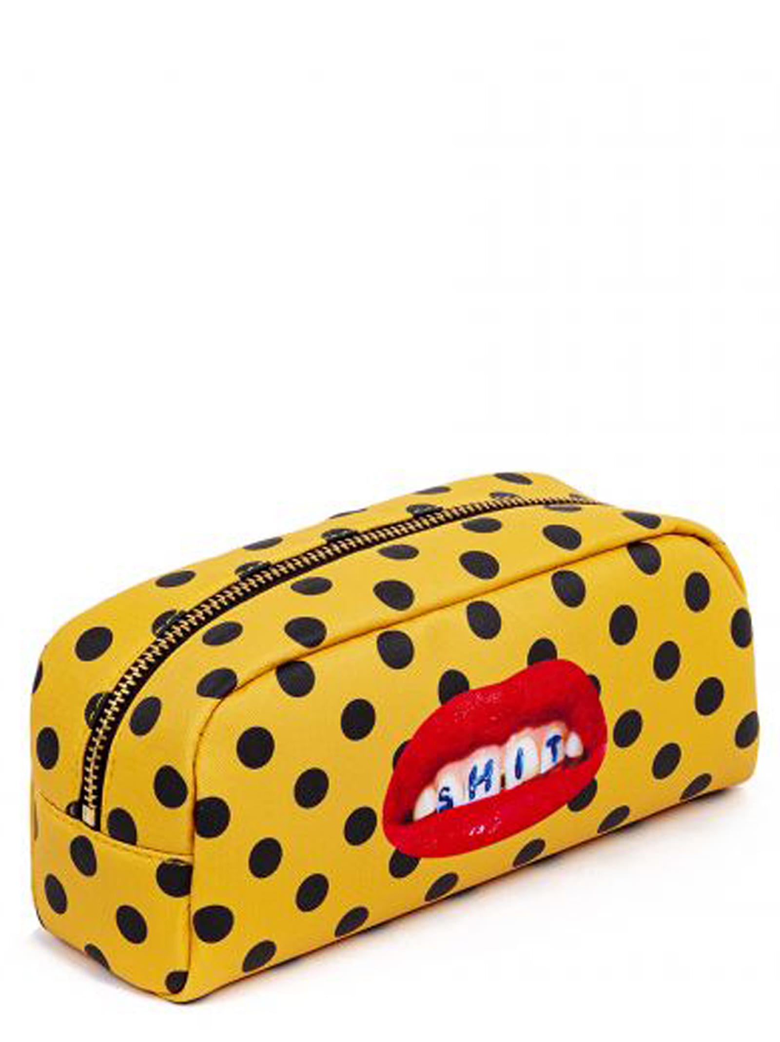 Seletti Shit Silk X Toiletpaper Beauty Bag In Yellow