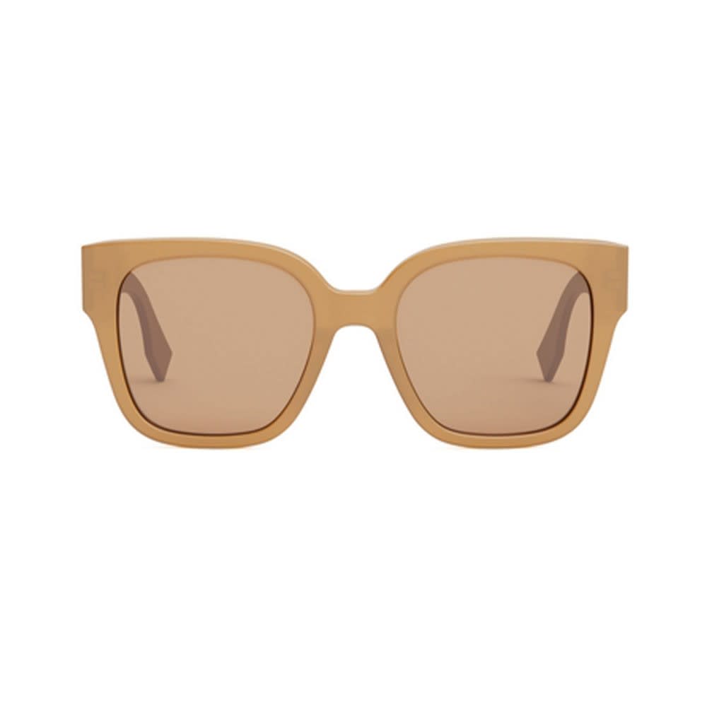Fendi Sunglasses In Cammello/marrone