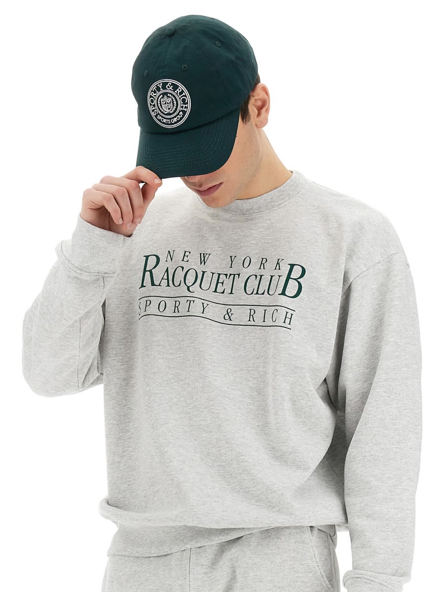 Sporty & Rich Sweatshirt With Logo In Grey