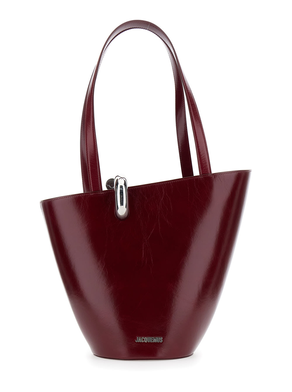Jacquemus Le Bambola Moyen Embellished Crinkled-leather Bag In Multi