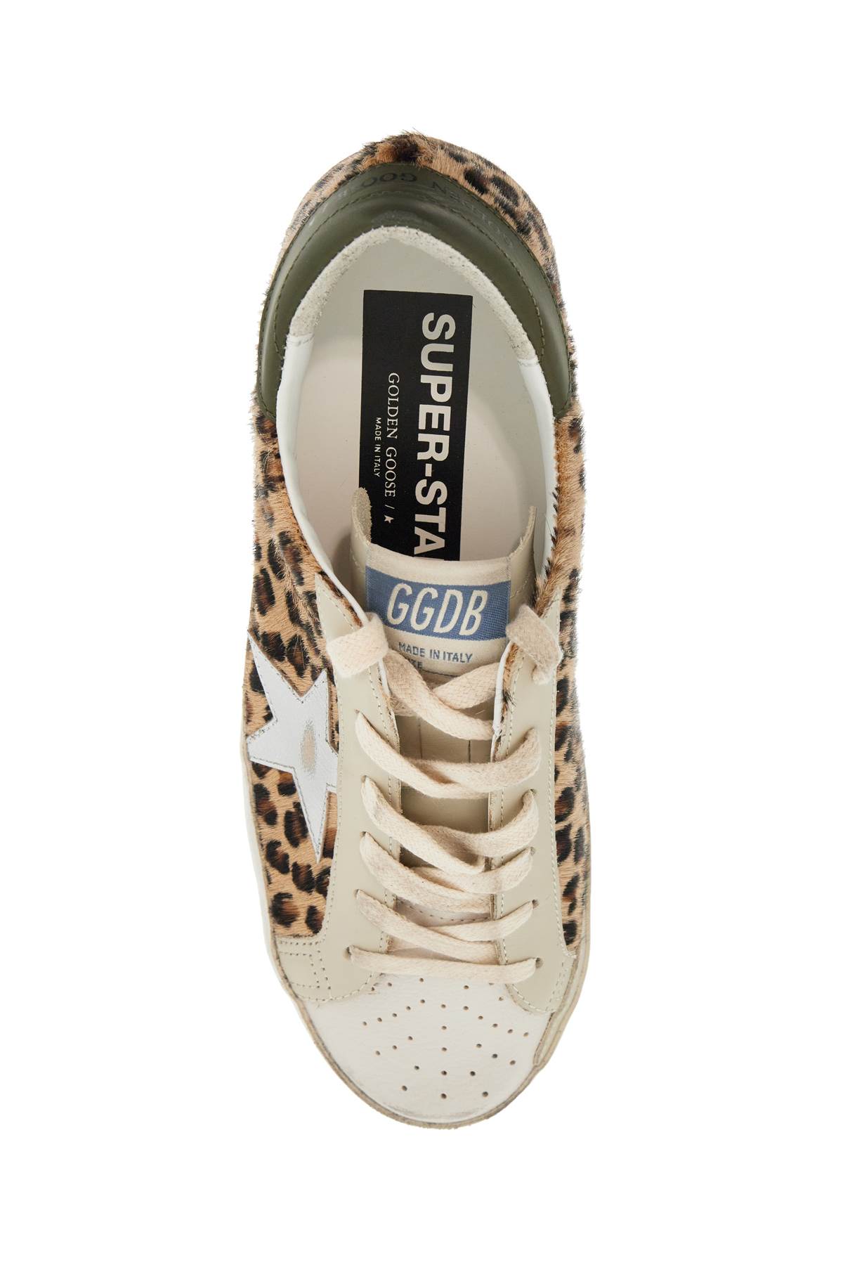 Shop Golden Goose Super-star Ltd Sneakers In Cav In Beige/brown/black/silver/olive (brown)