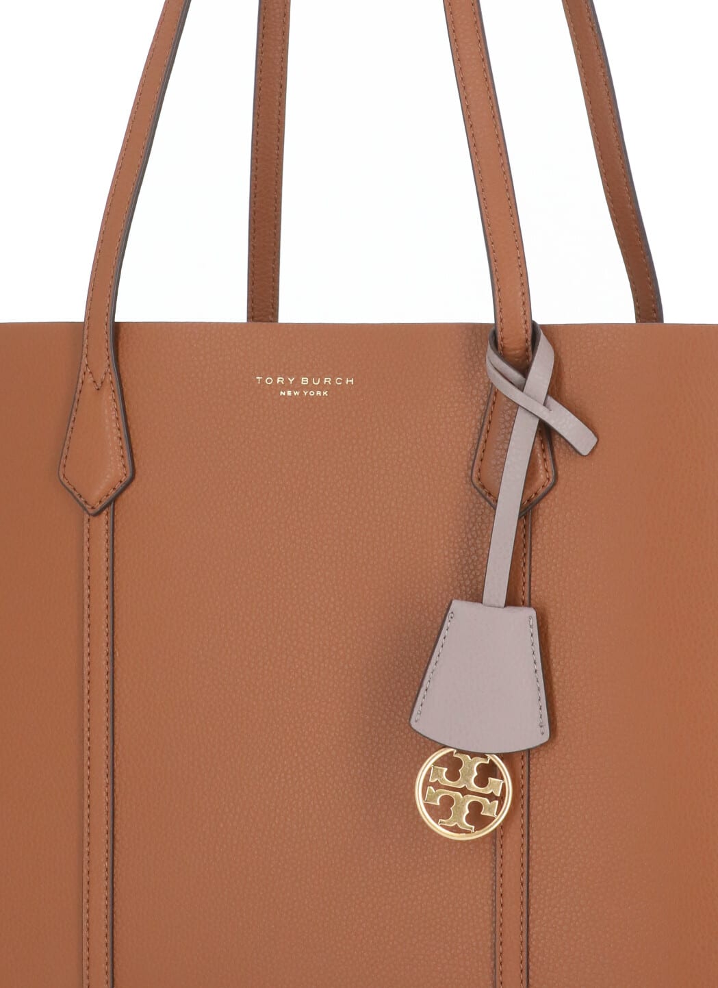 Shop Tory Burch Perry Triple Tote Shopping Bag In Brown