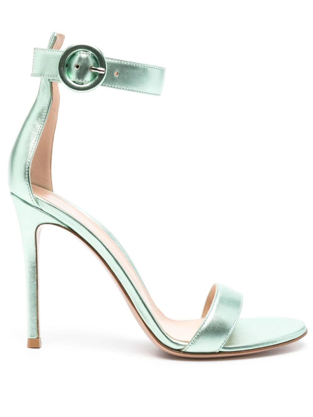 Shop Gianvito Rossi Green Portofino 105 Sandals