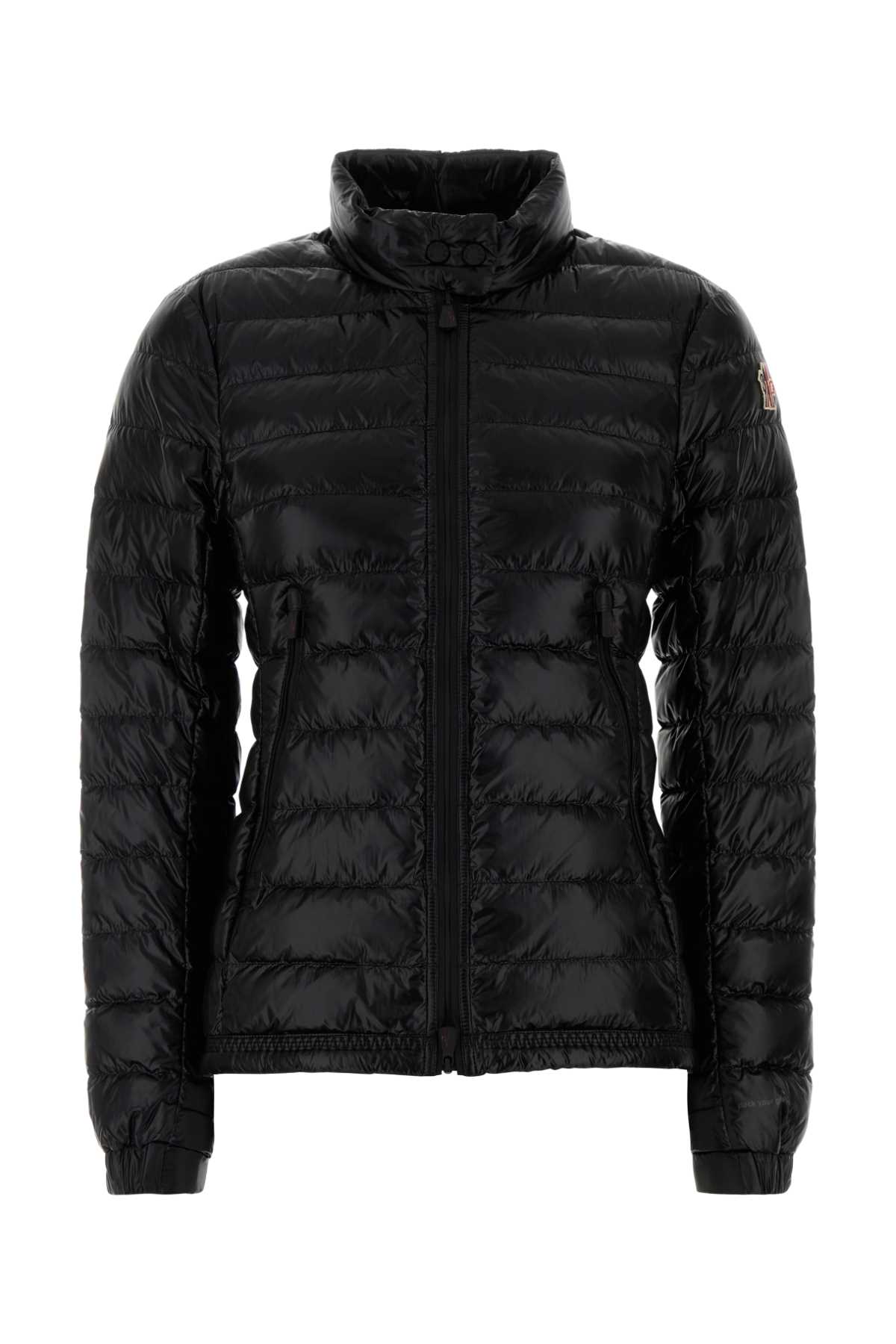 Moncler Grenoble Black Nylon Walibi Down Jacket In Black